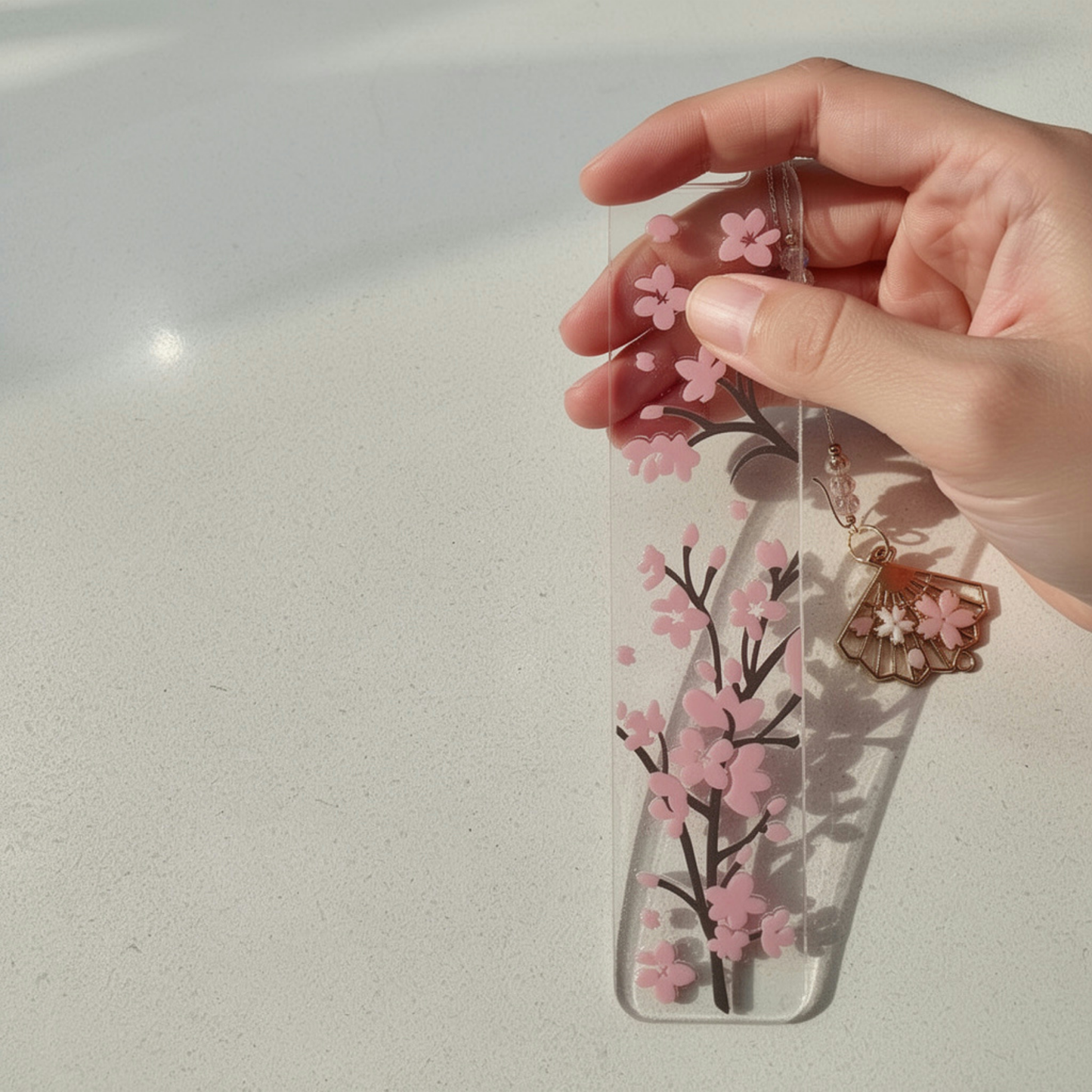 Cherry Blossom Bookmark. Japanese Cherry Blossom Bookmark. Sakura Bookmark Cherry Blossom Lover Bookmark Pink Sakura Cherry Blossom Bookmark