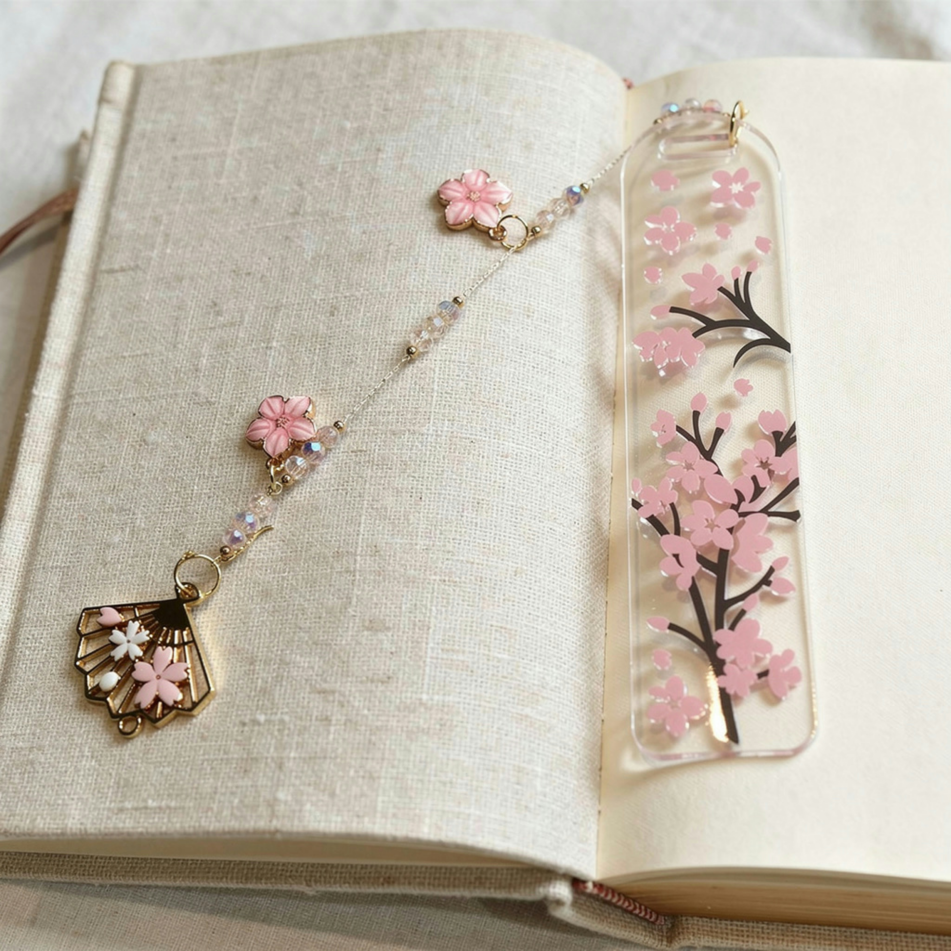 Cherry Blossom Bookmark. Japanese Cherry Blossom Bookmark. Sakura Bookmark Cherry Blossom Lover Bookmark Pink Sakura Cherry Blossom Bookmark