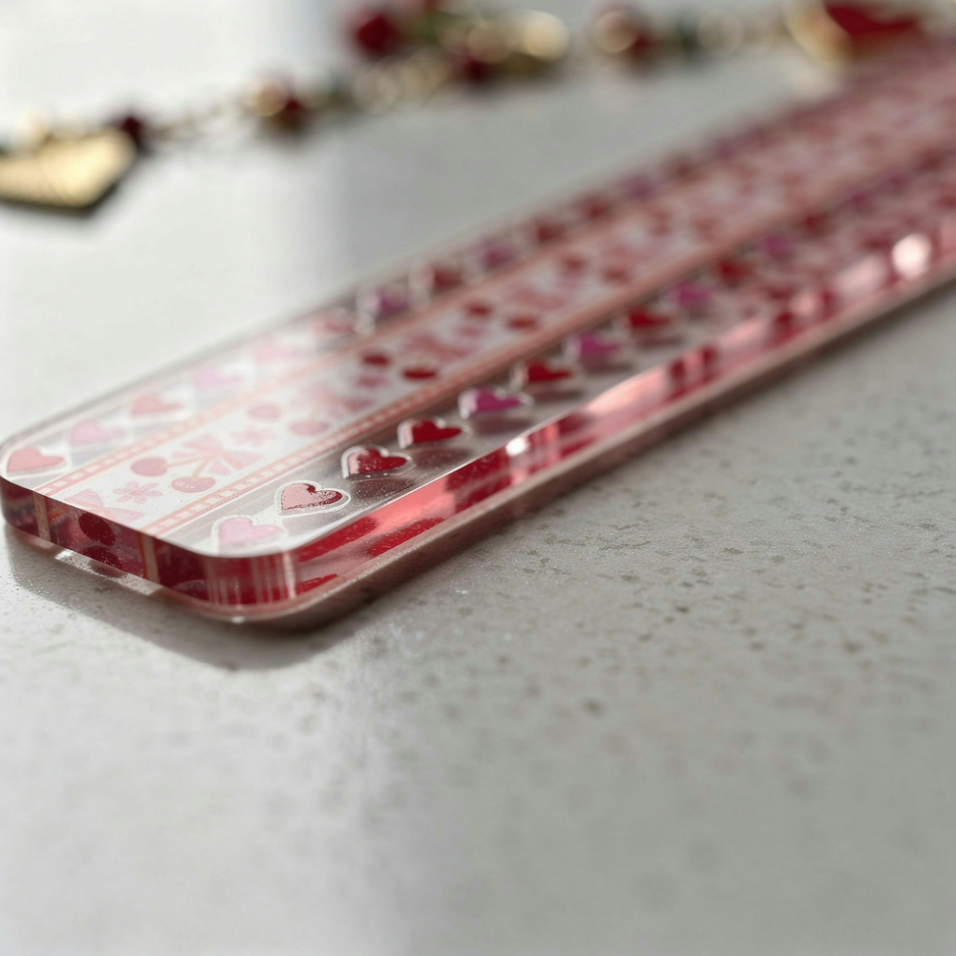 Cherries and Hearts Bookmark. Cherry Bookmark. Hearts Bookmark. Cherry Hearts Bookmark. Red Cherries Bookmarks. Red Cherry Bookmark
