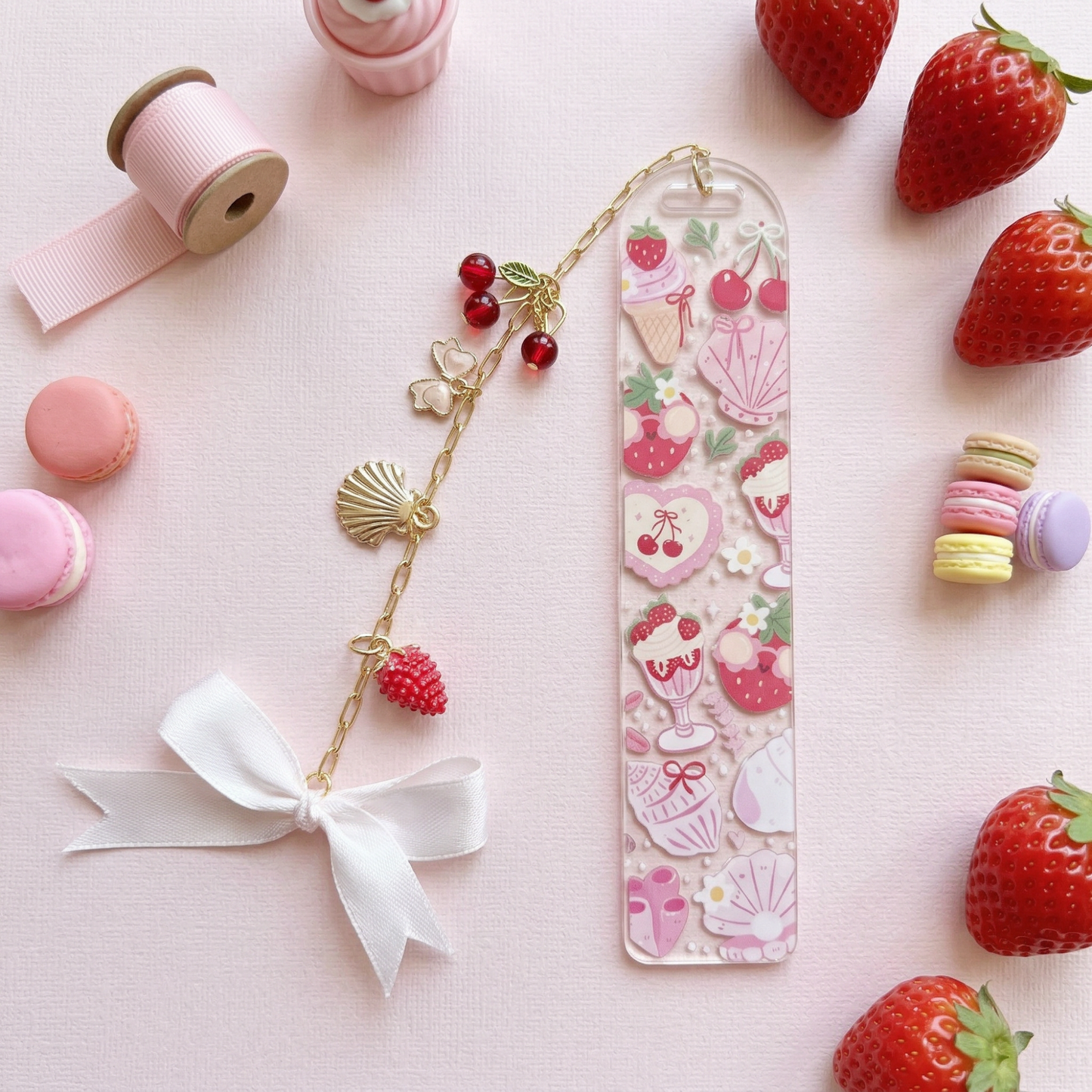 Strawberry Dessert Bookmark