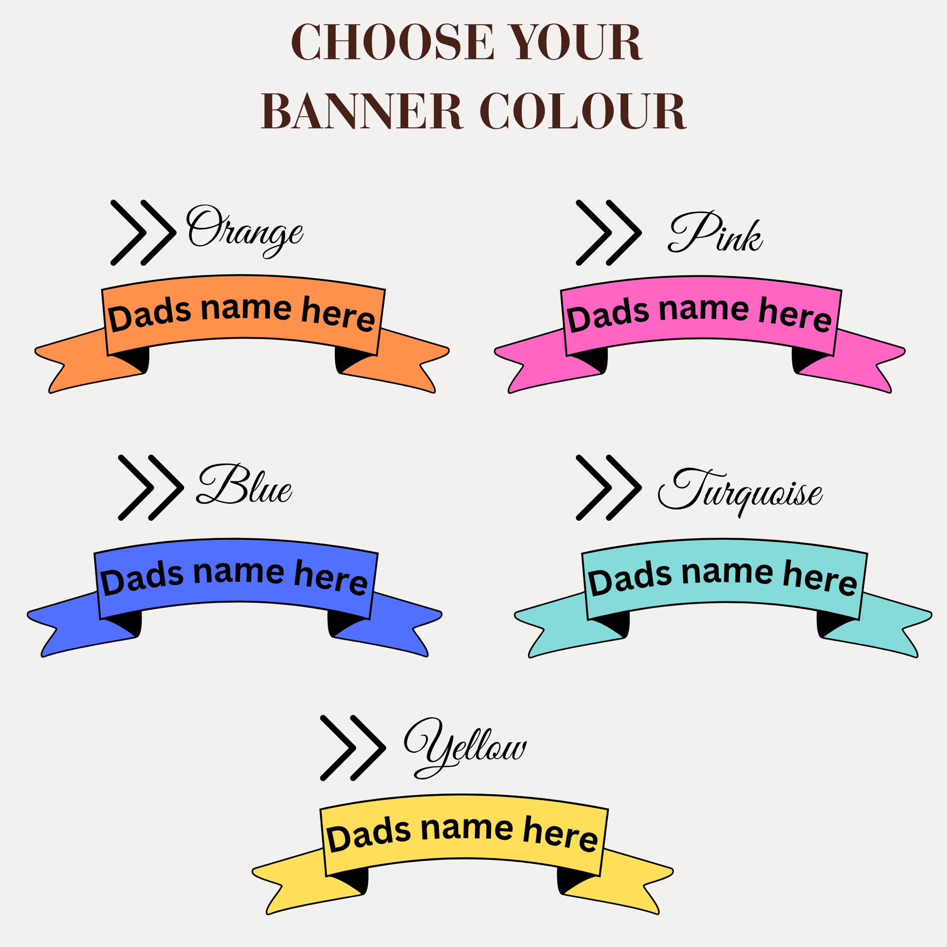 Choose your banner colour