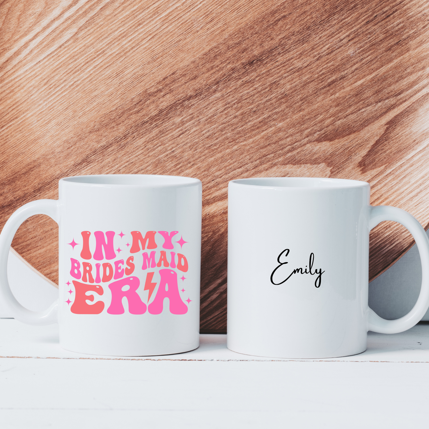personalised bridesmaid mug in my bridesmaid era mug
