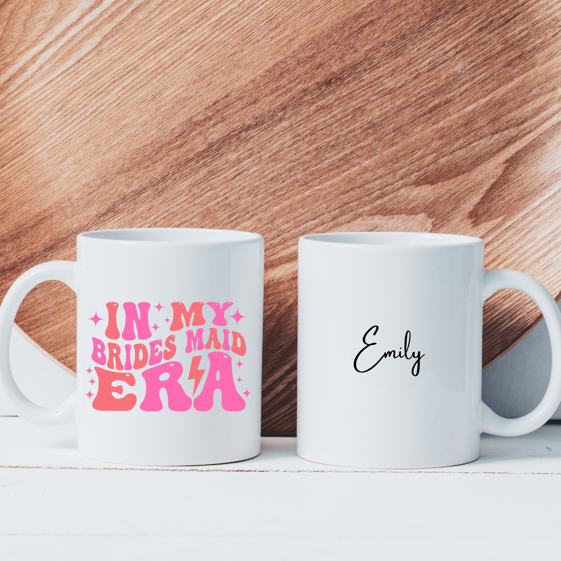 personalised bridesmaid mug in my bridesmaid era mug