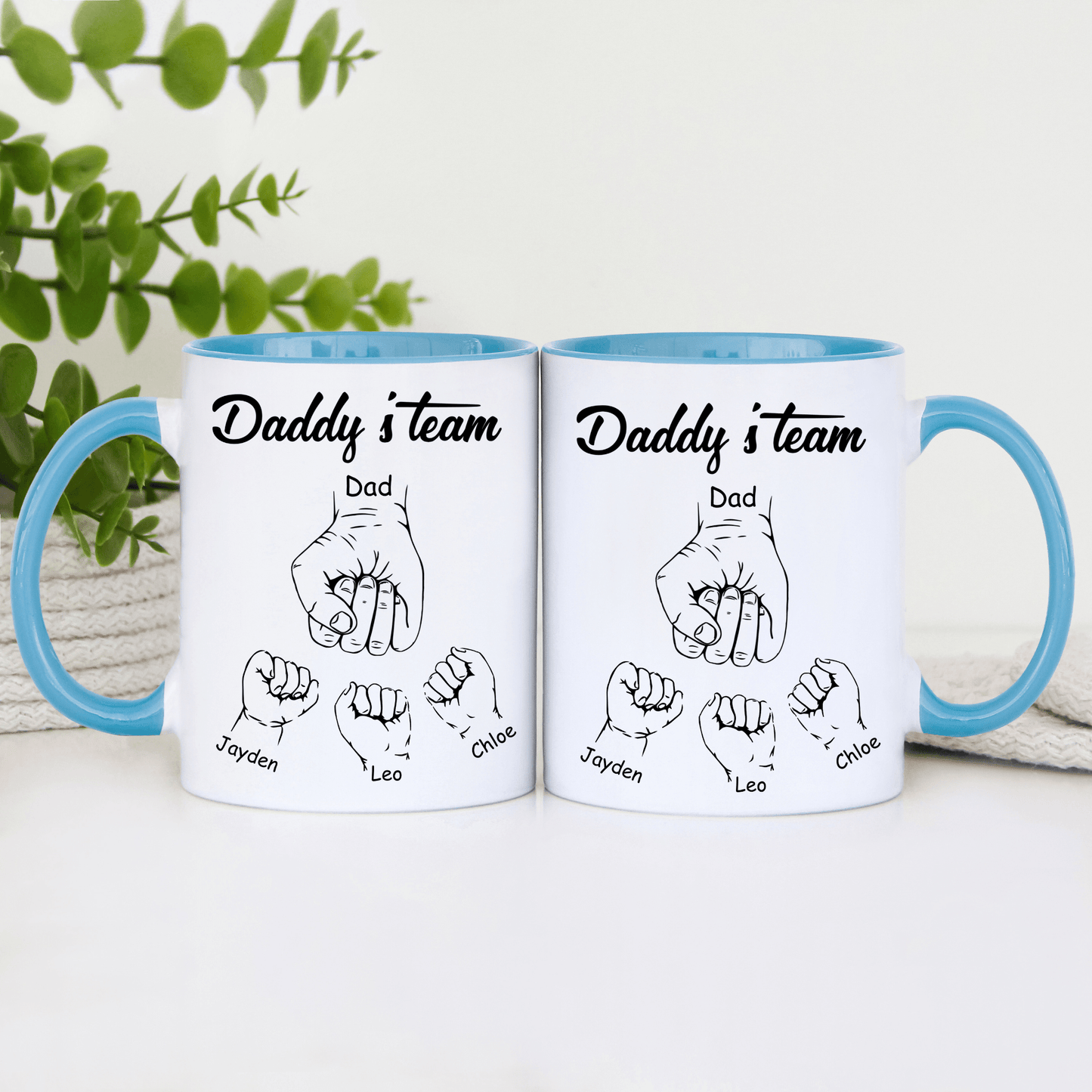 Fist bump daddys Team mug