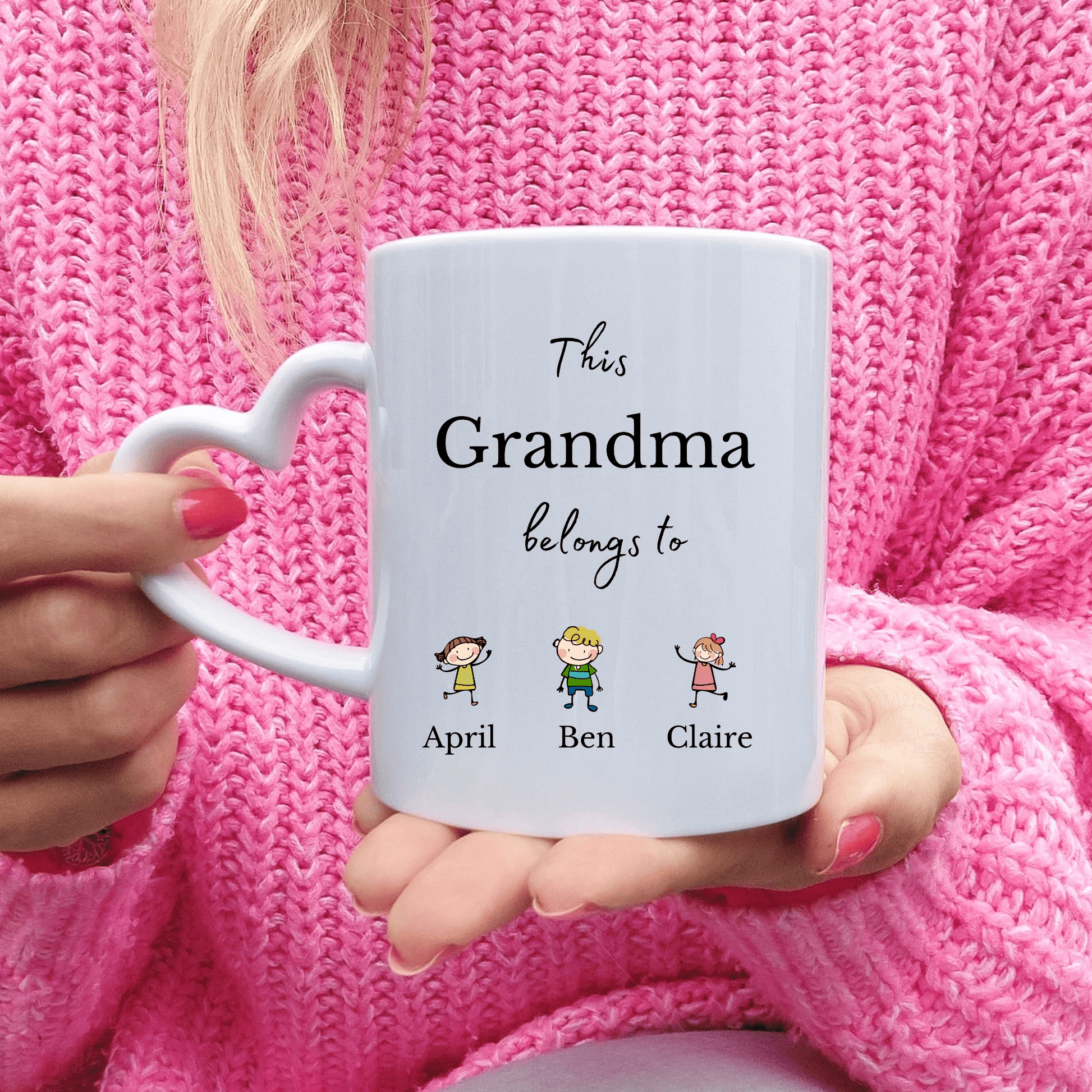 Grandma mug with grandkids names