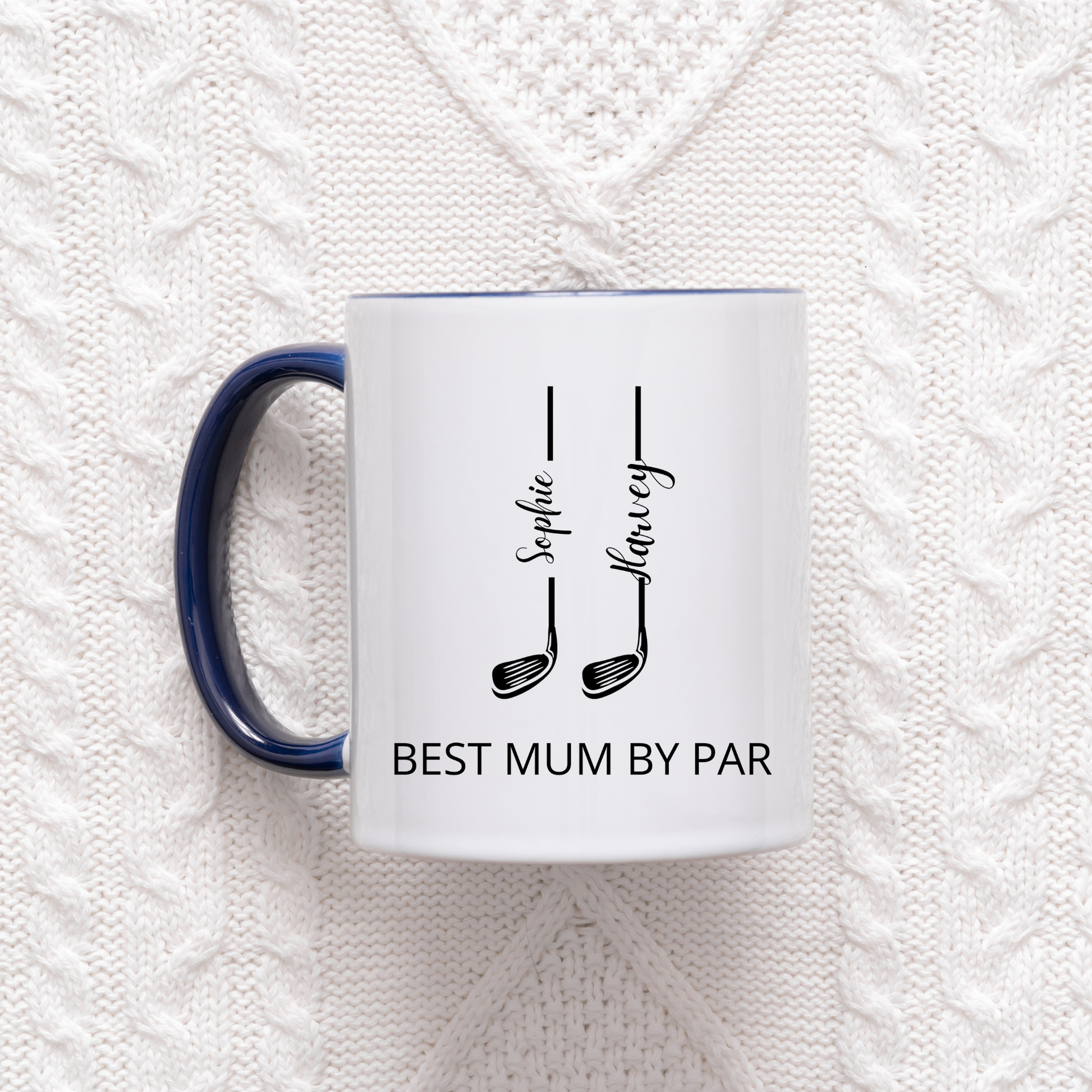 Best Mum by Par Mug. Golfer Mum Mug. Golfer Mum Gift. Custom Gift for Golfer Mum. Personalised Gift for Golfer Mum. Best Mum by Par