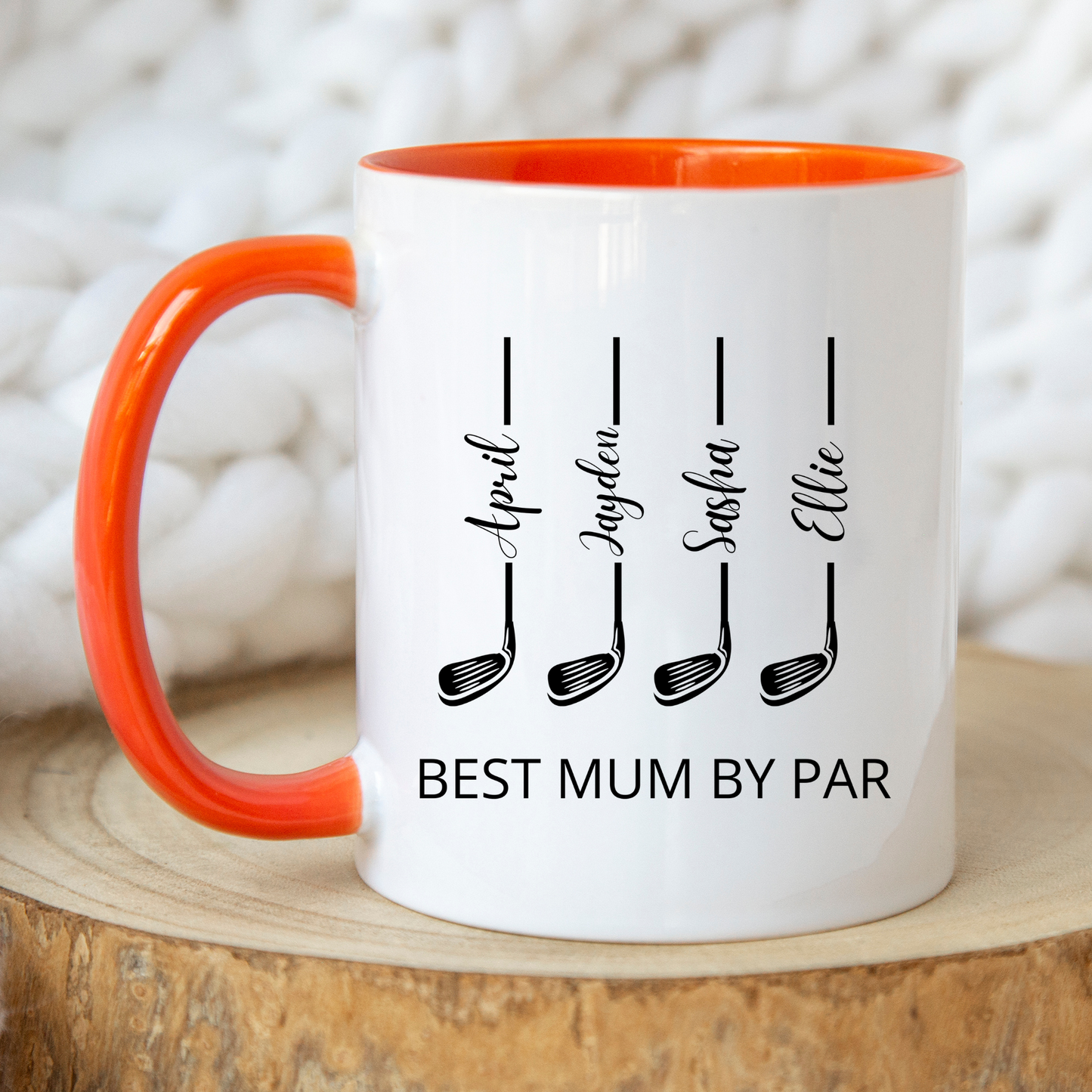 Best Mum by Par Mug. Golfer Mum Mug. Golfer Mum Gift. Custom Gift for Golfer Mum. Personalised Gift for Golfer Mum. Best Mum by Par