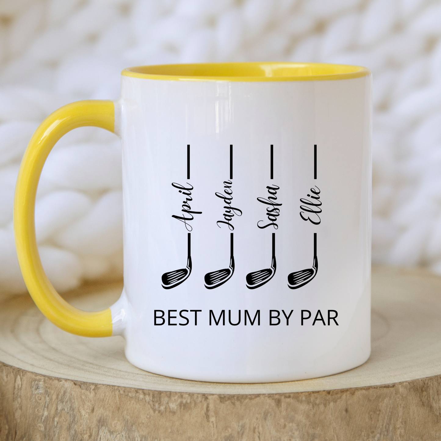 Best Mum by Par Mug. Golfer Mum Mug. Golfer Mum Gift. Custom Gift for Golfer Mum. Personalised Gift for Golfer Mum. Best Mum by Par