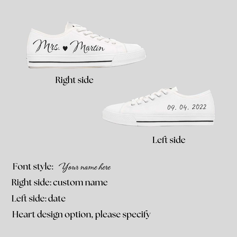 Personalised Bride Sneakers