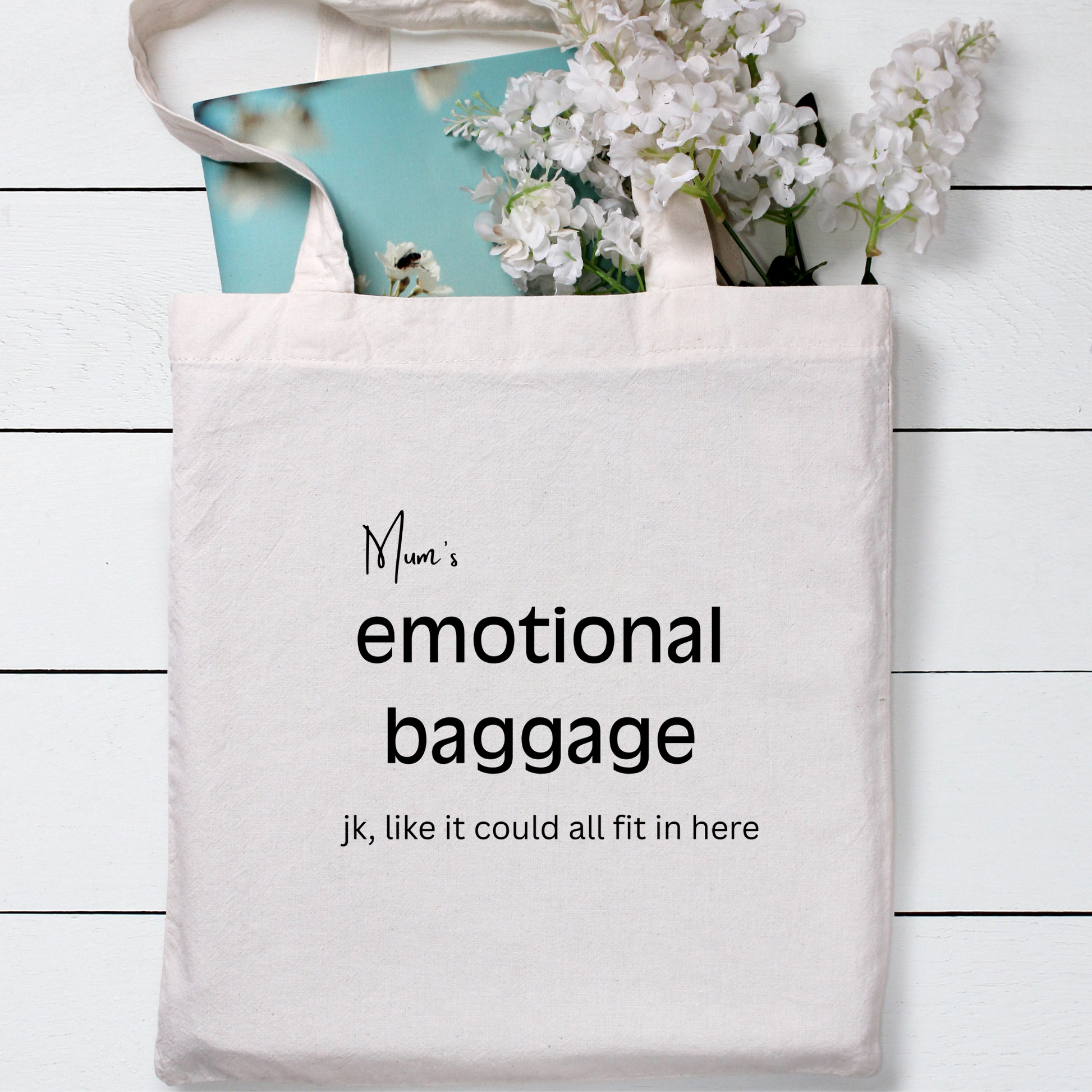 Funny Gifts Emotional Baggage Tote Bag