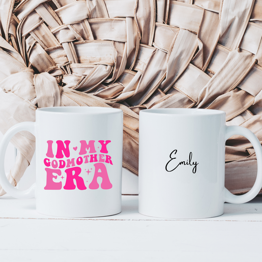 Godmother Mug. Personalised In My Godmother Era Mug. Custom Godmother Mug