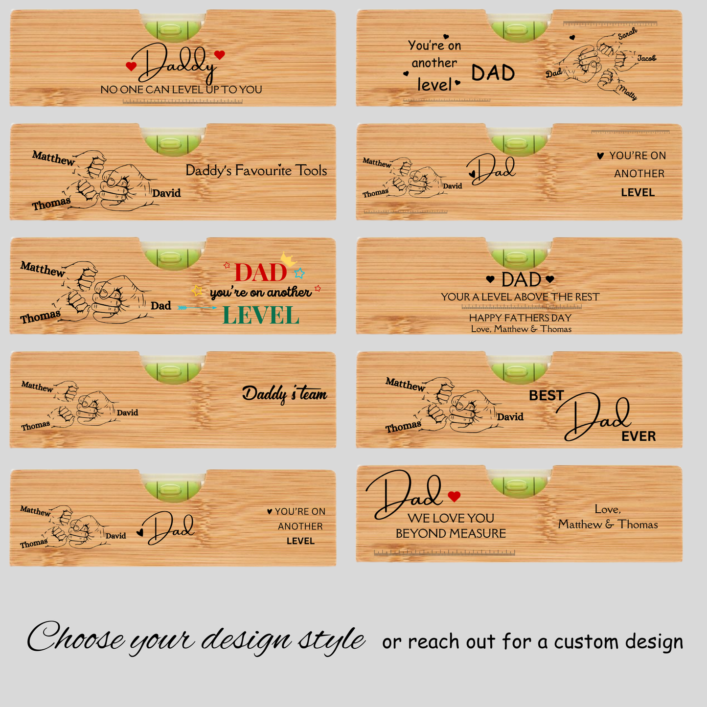 Personalised Spirit level bottle opener Level tool for Dad Tool box gift for dad Custom Level bottle opener for Dad