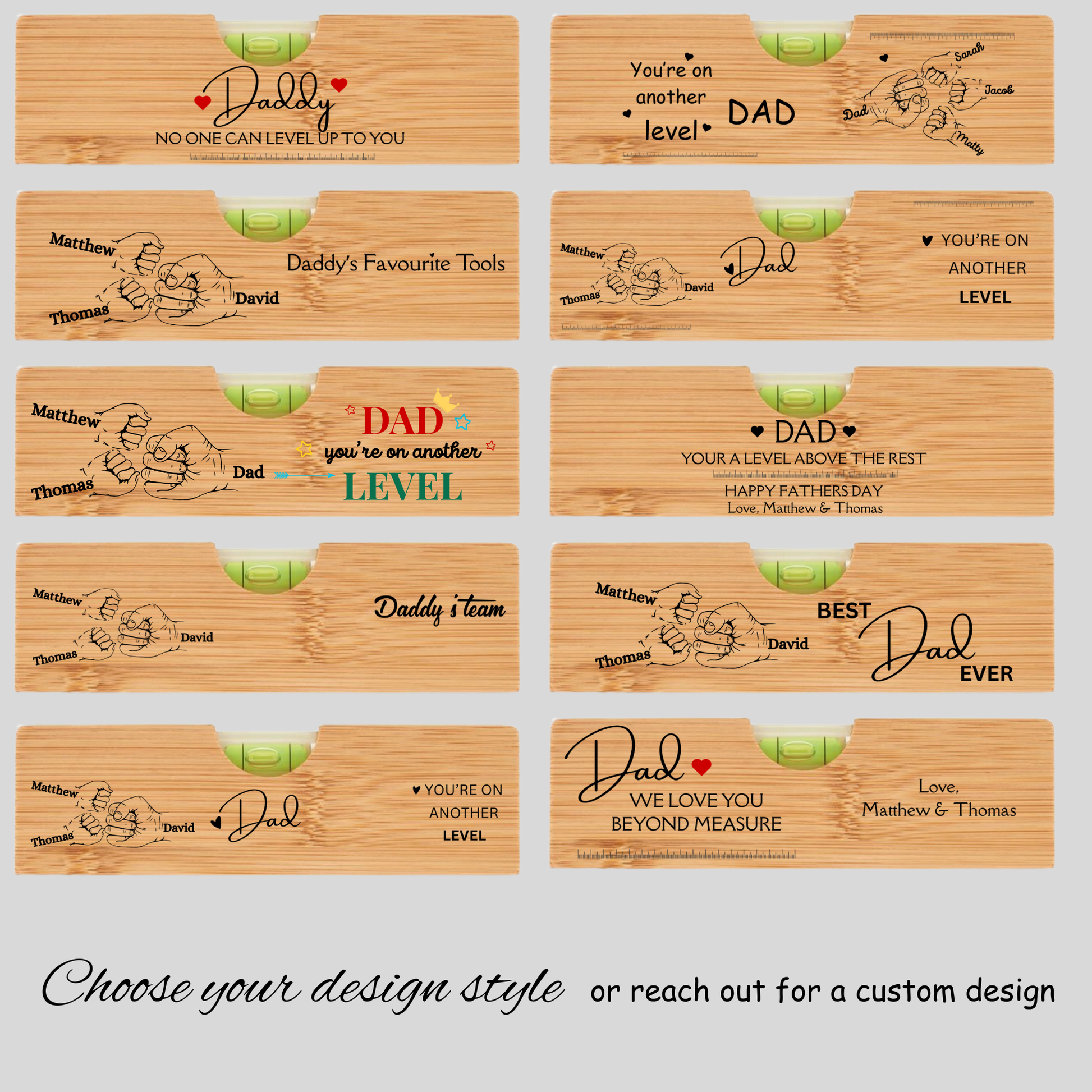 Personalised Spirit level bottle opener Level tool for Dad Tool box gift for dad Custom Level bottle opener for Dad