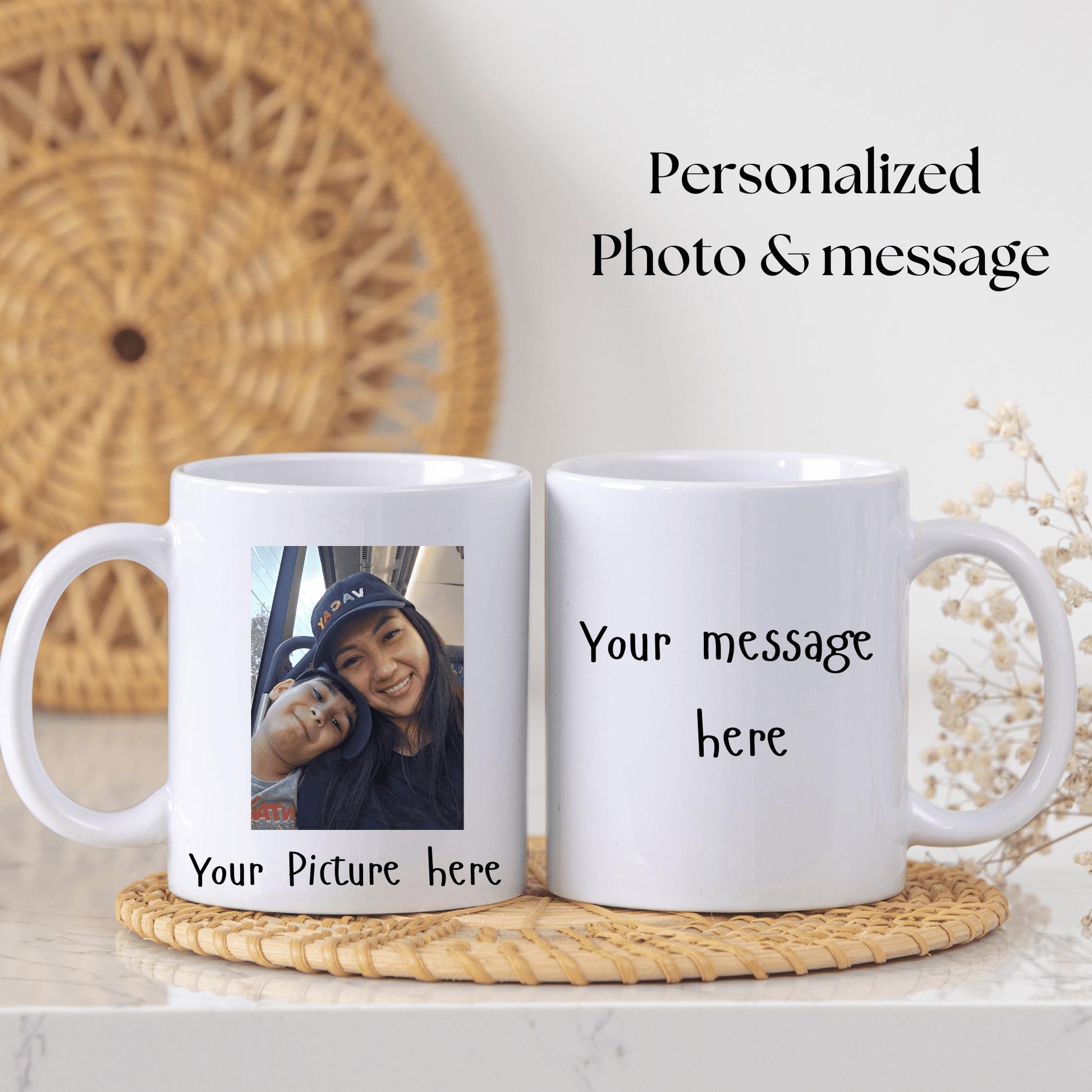 Personalised photo mug