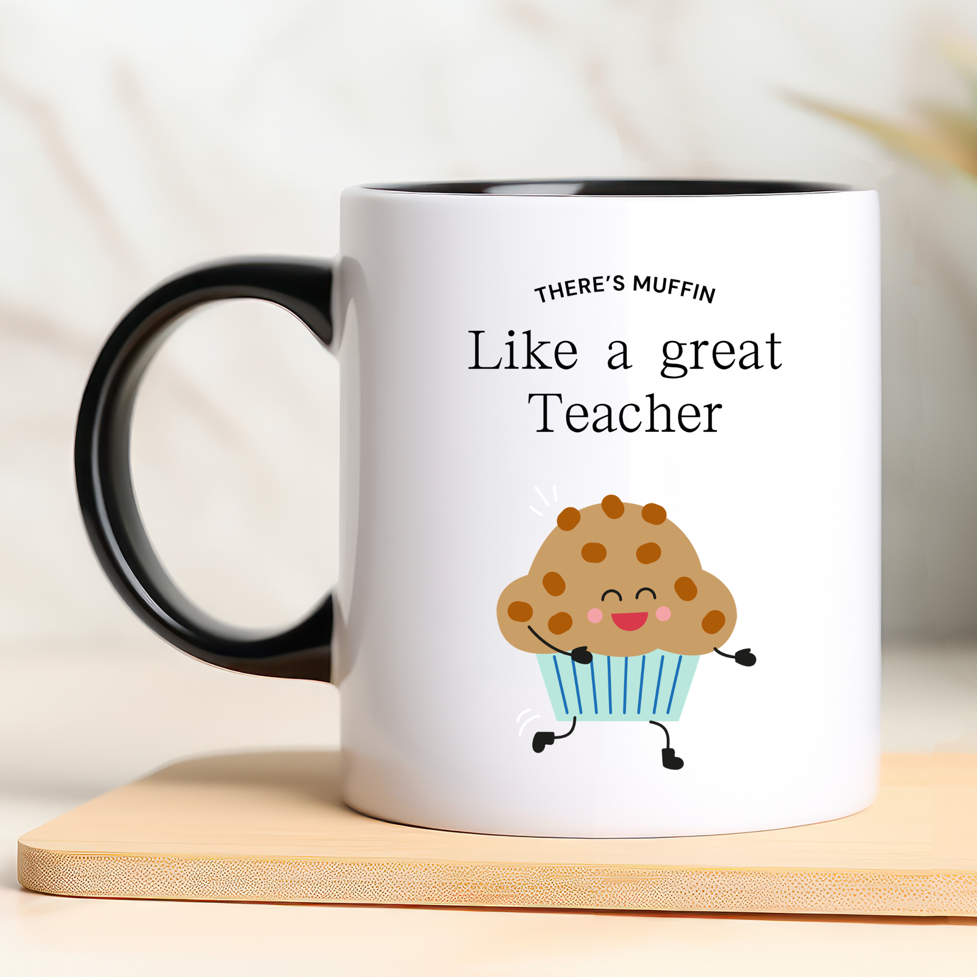 Personalised Teacher Mug There’s Muffin Like a Great Teacher. Custom Name Teacher Gift. Teacher Mug. Mugs for Teacher. Gifts for Teacher Mug