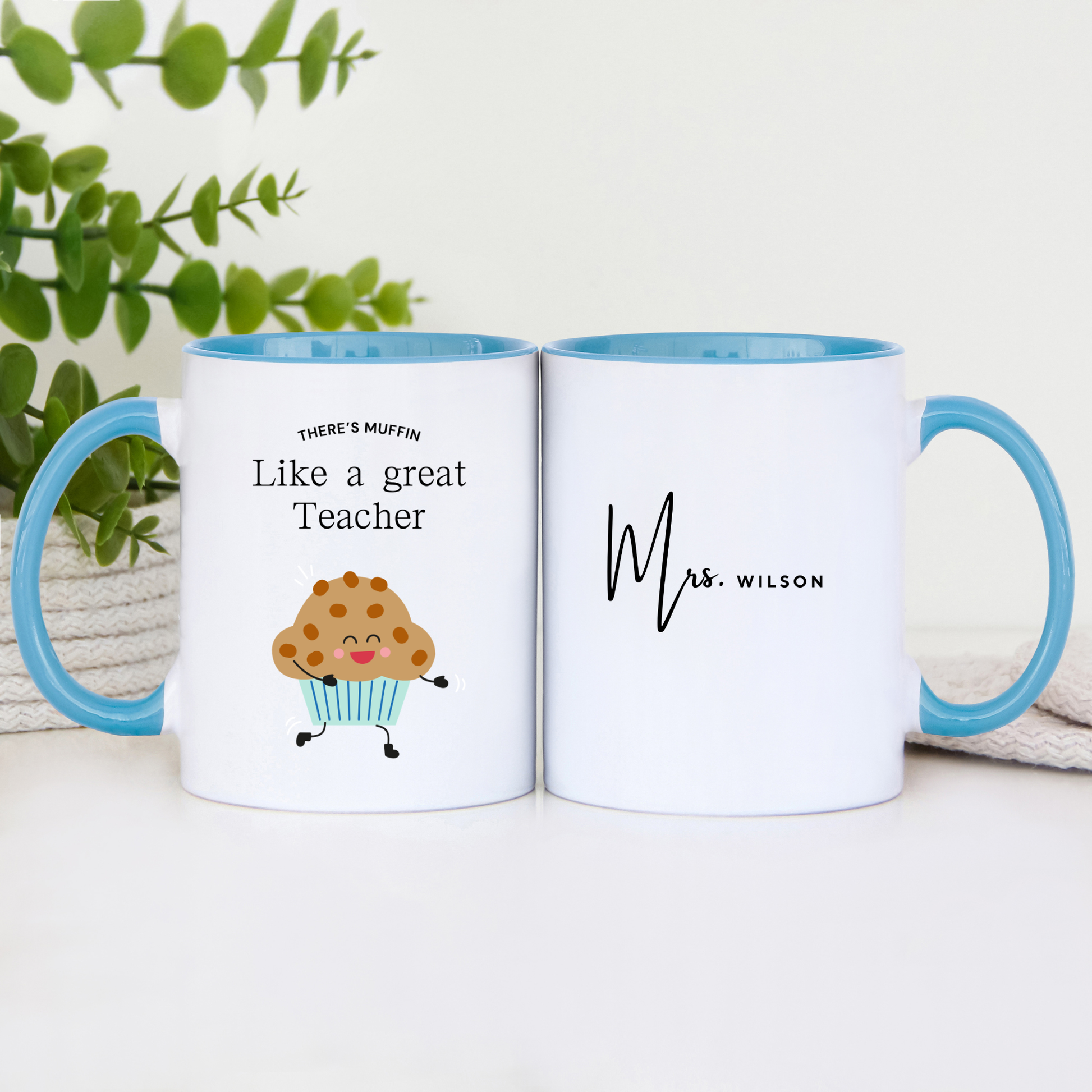 Personalised Teacher Mug There’s Muffin Like a Great Teacher. Custom Name Teacher Gift. Teacher Mug. Mugs for Teacher. Gifts for Teacher Mug