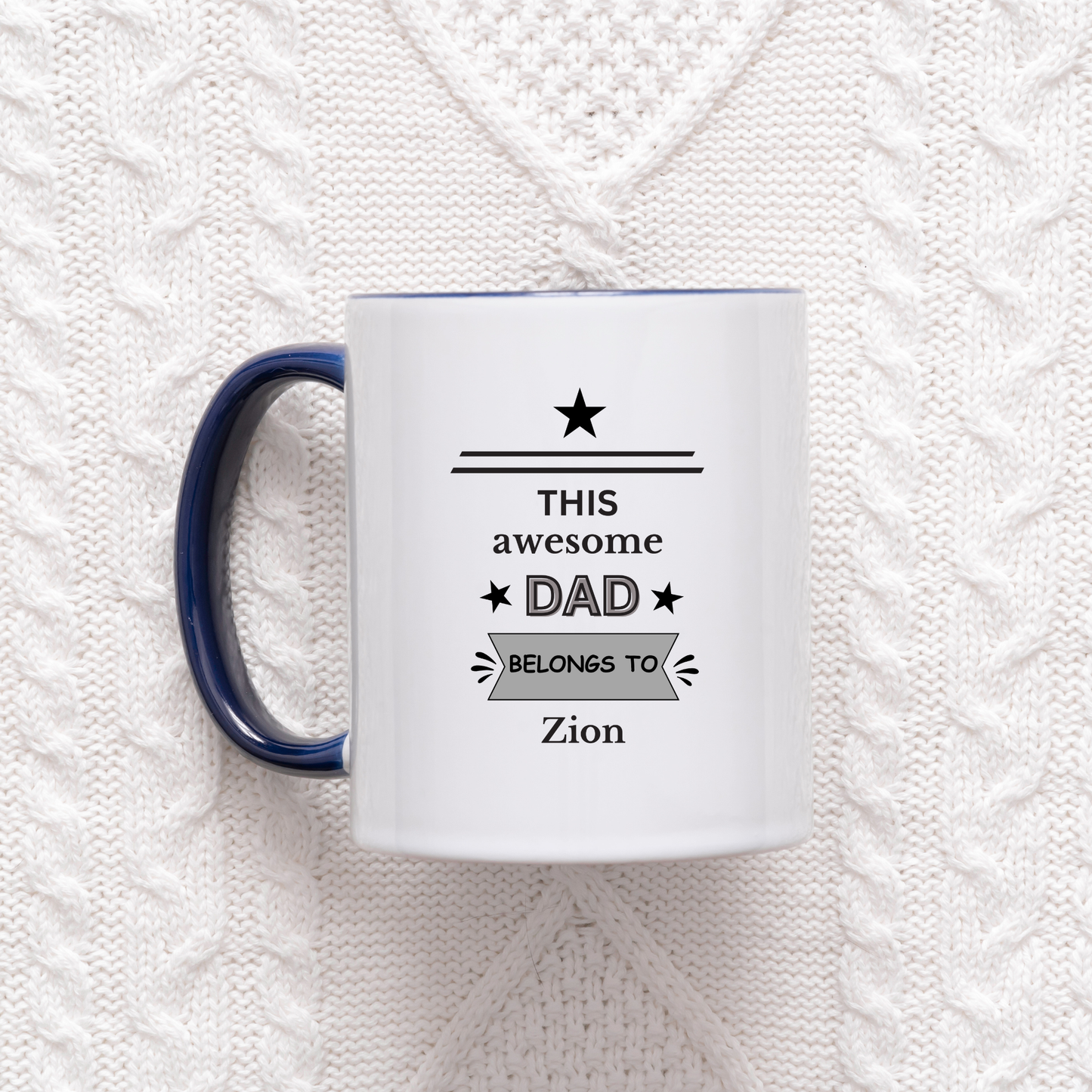 this awesome dad belongs to mug