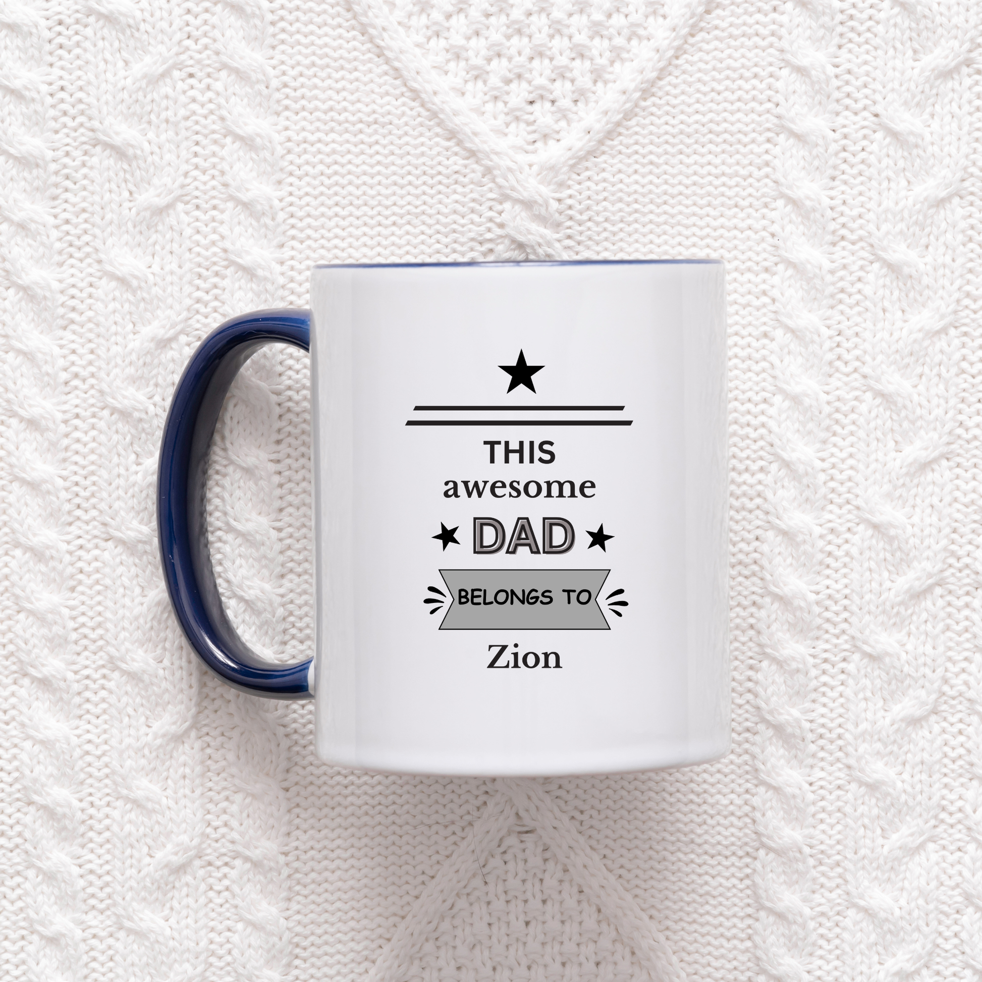 this awesome dad belongs to mug