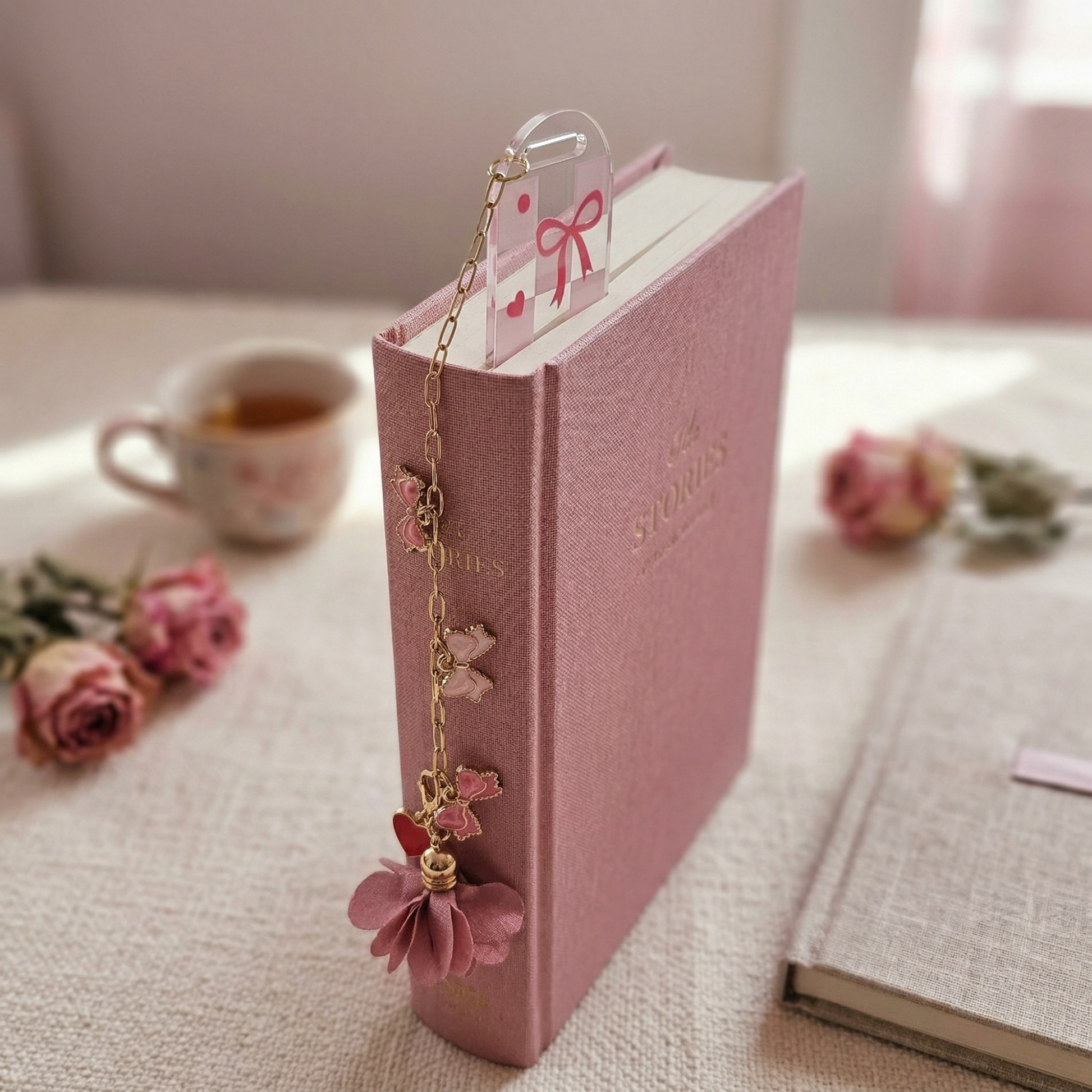 pretty pink bookmark
