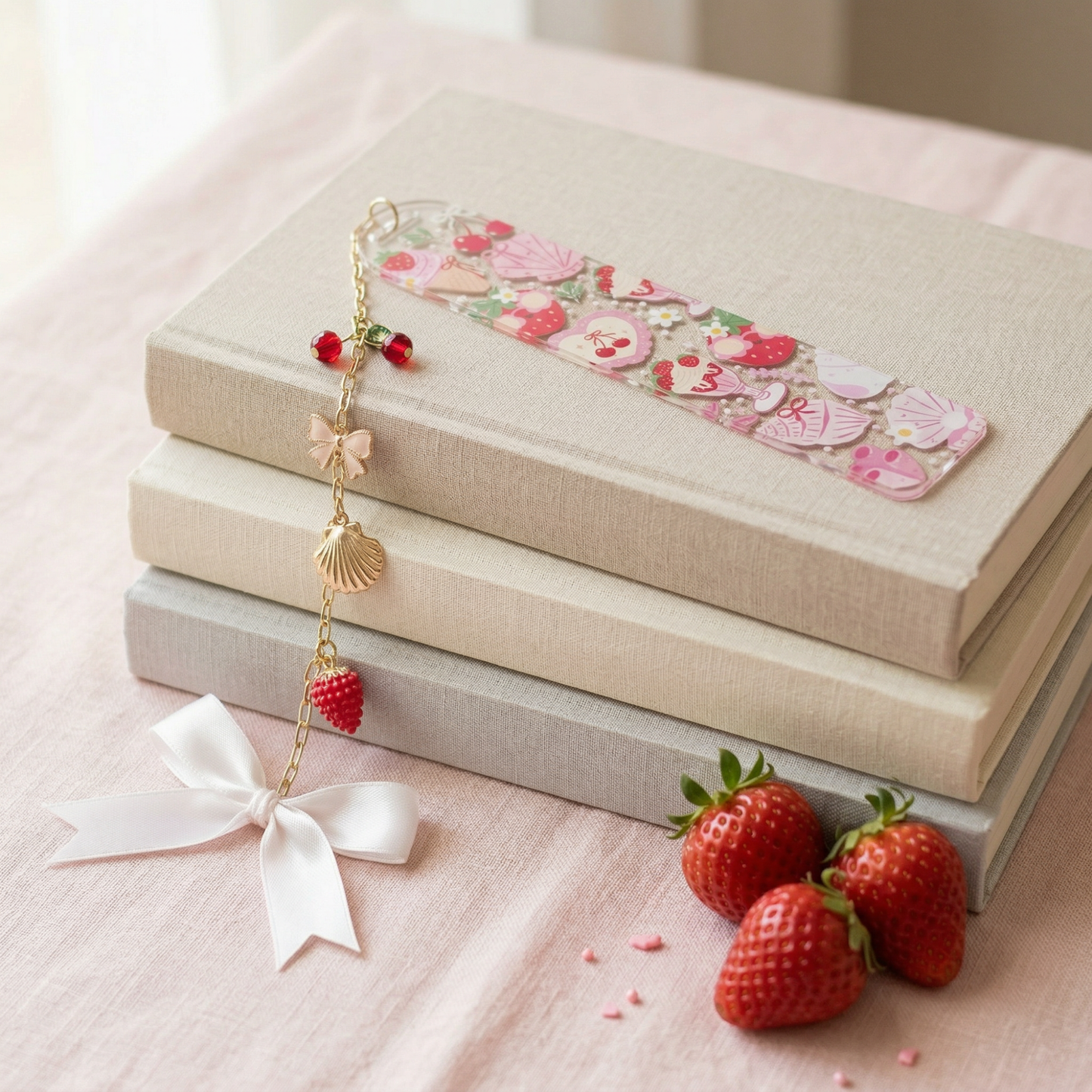 Strawberry Dessert Bookmark