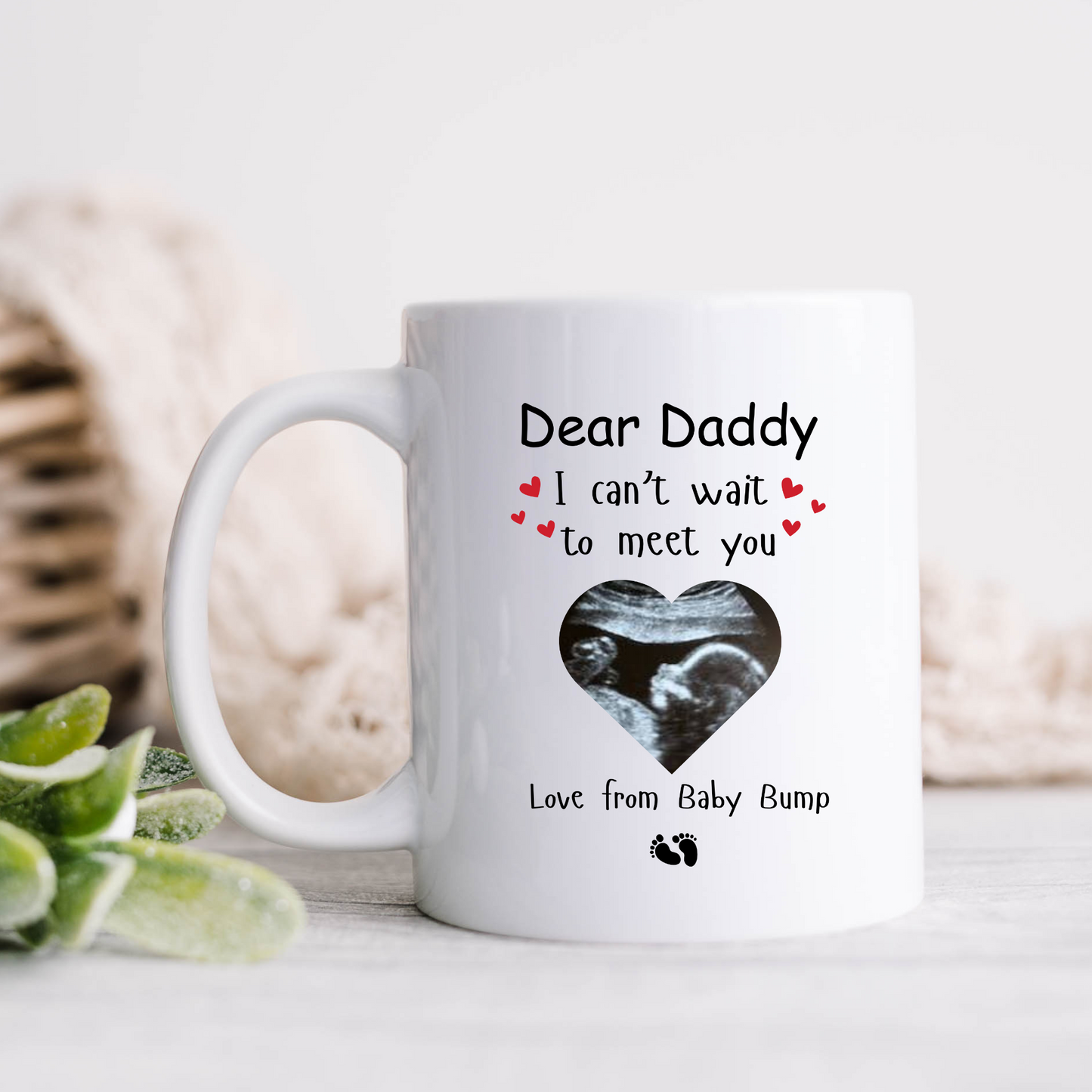 father baby reveal mug