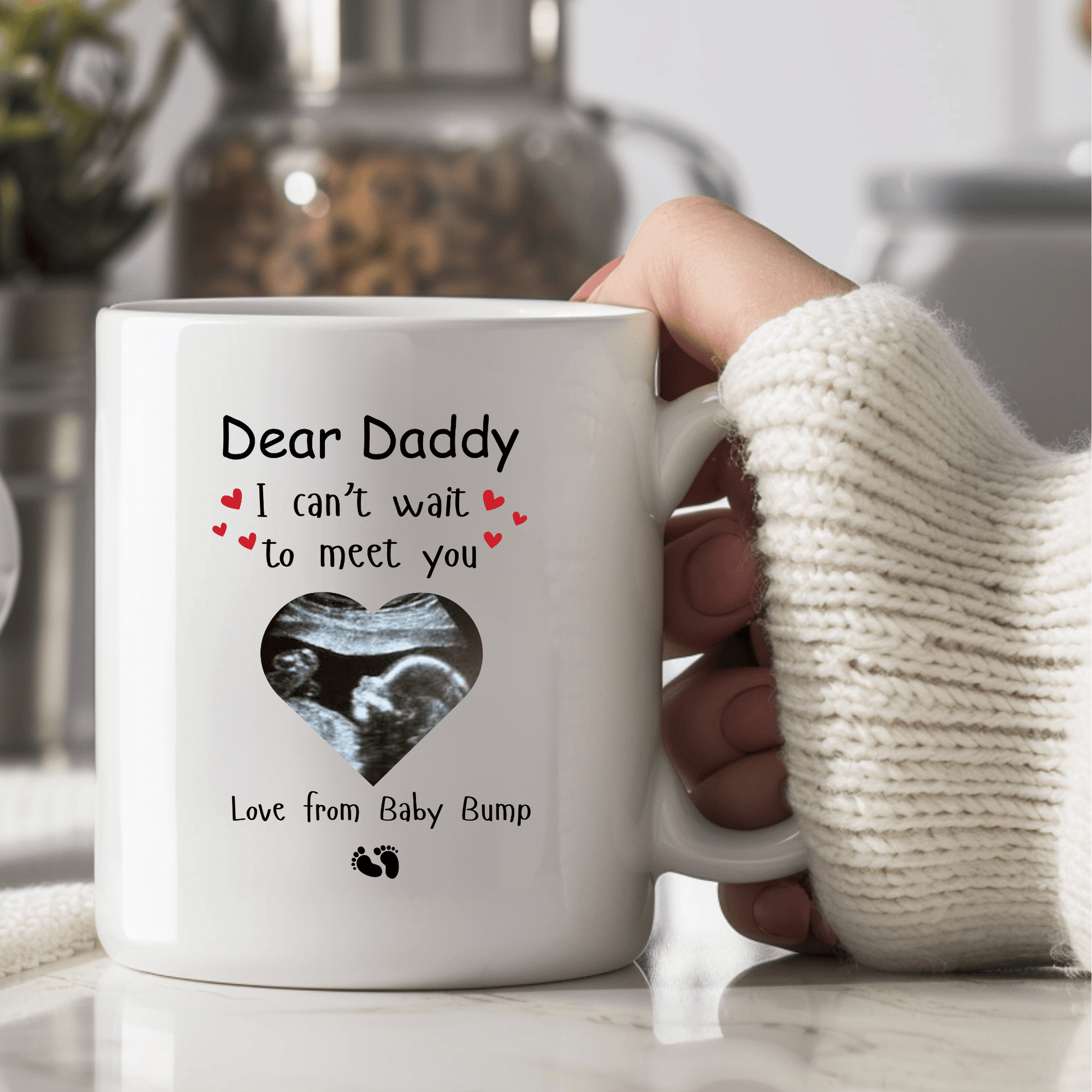 dad baby reveal mug