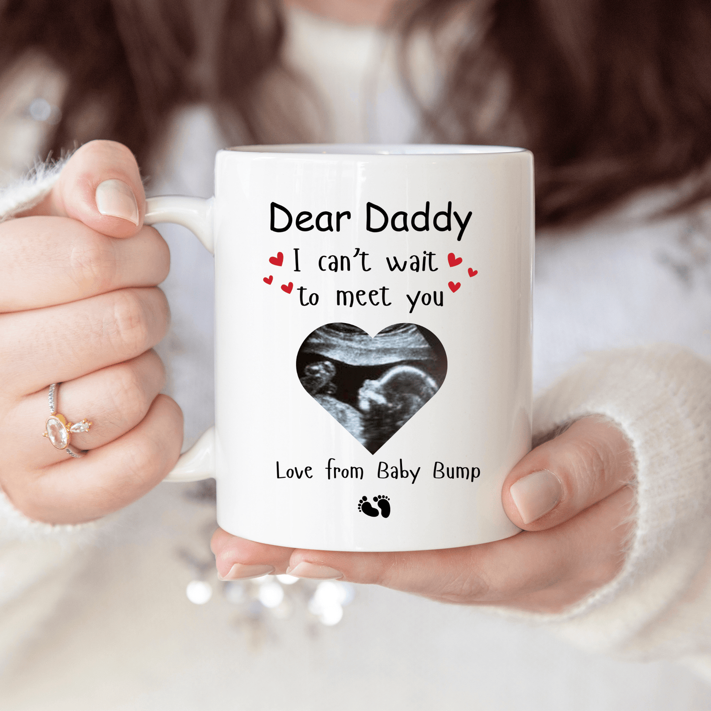 dad baby reveal mug