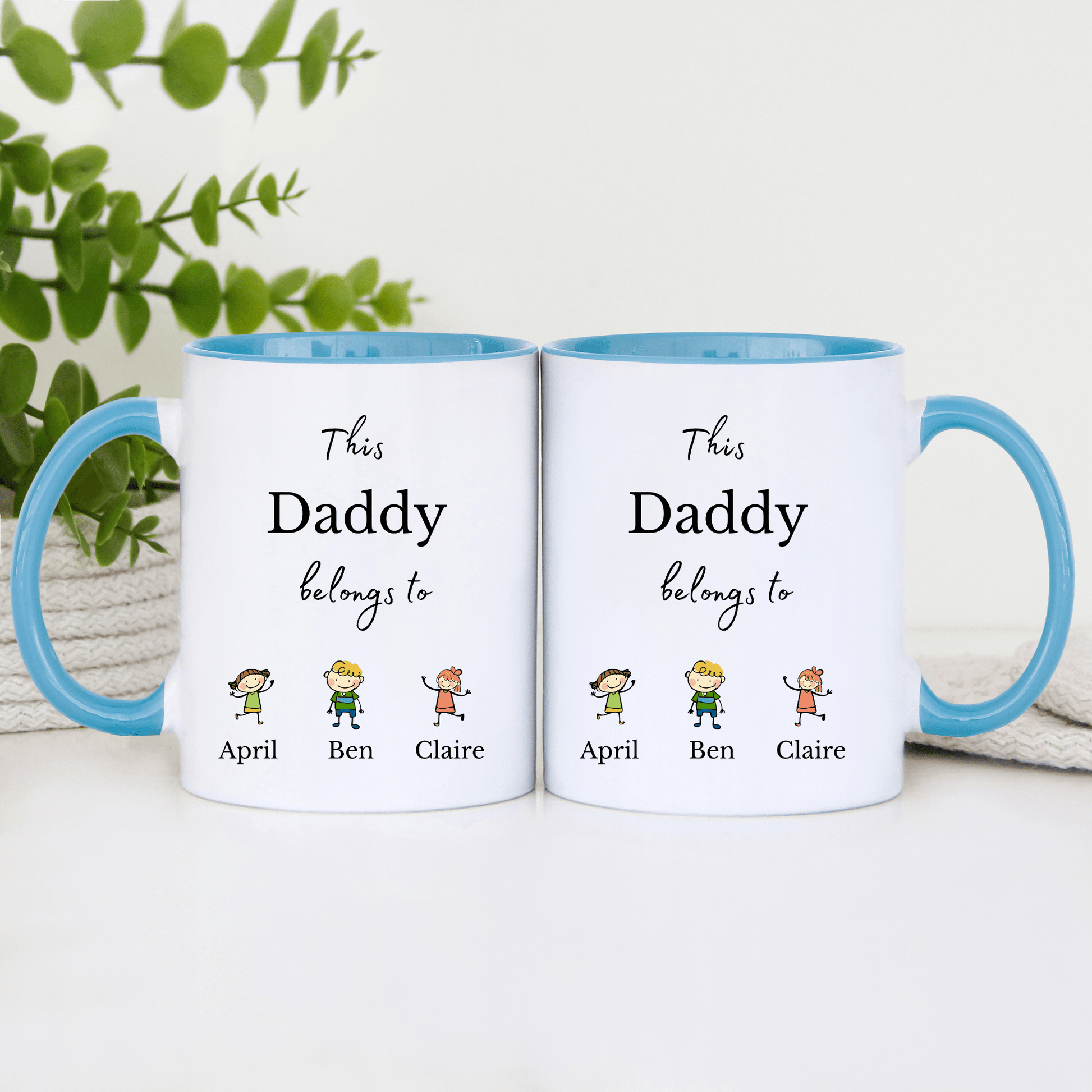 Personalised This Daddy Belongs to Mug