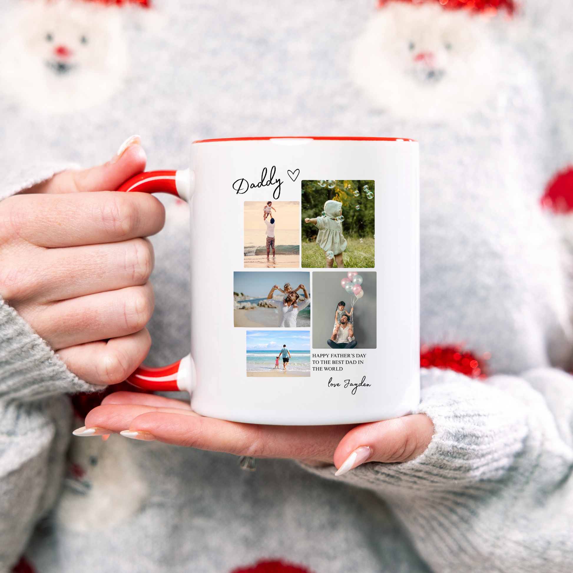 Daddy Mug with Photos. Dad Mug with photos. Photo Mug for Dad