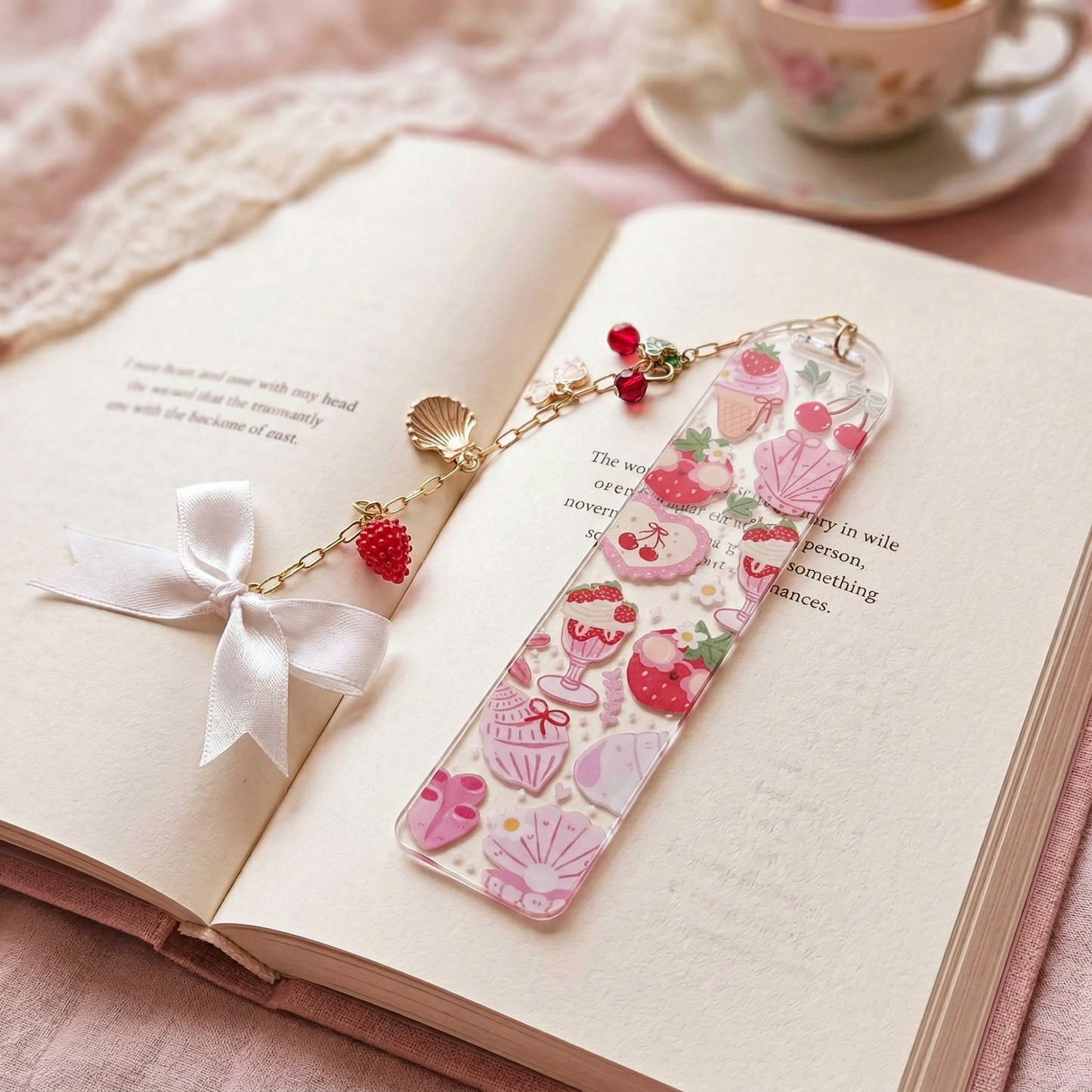Strawberry Dessert Bookmark
