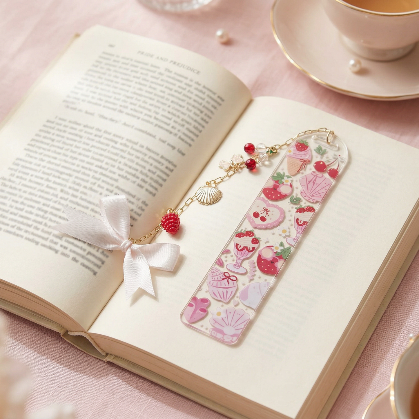 Strawberry Dessert Bookmark