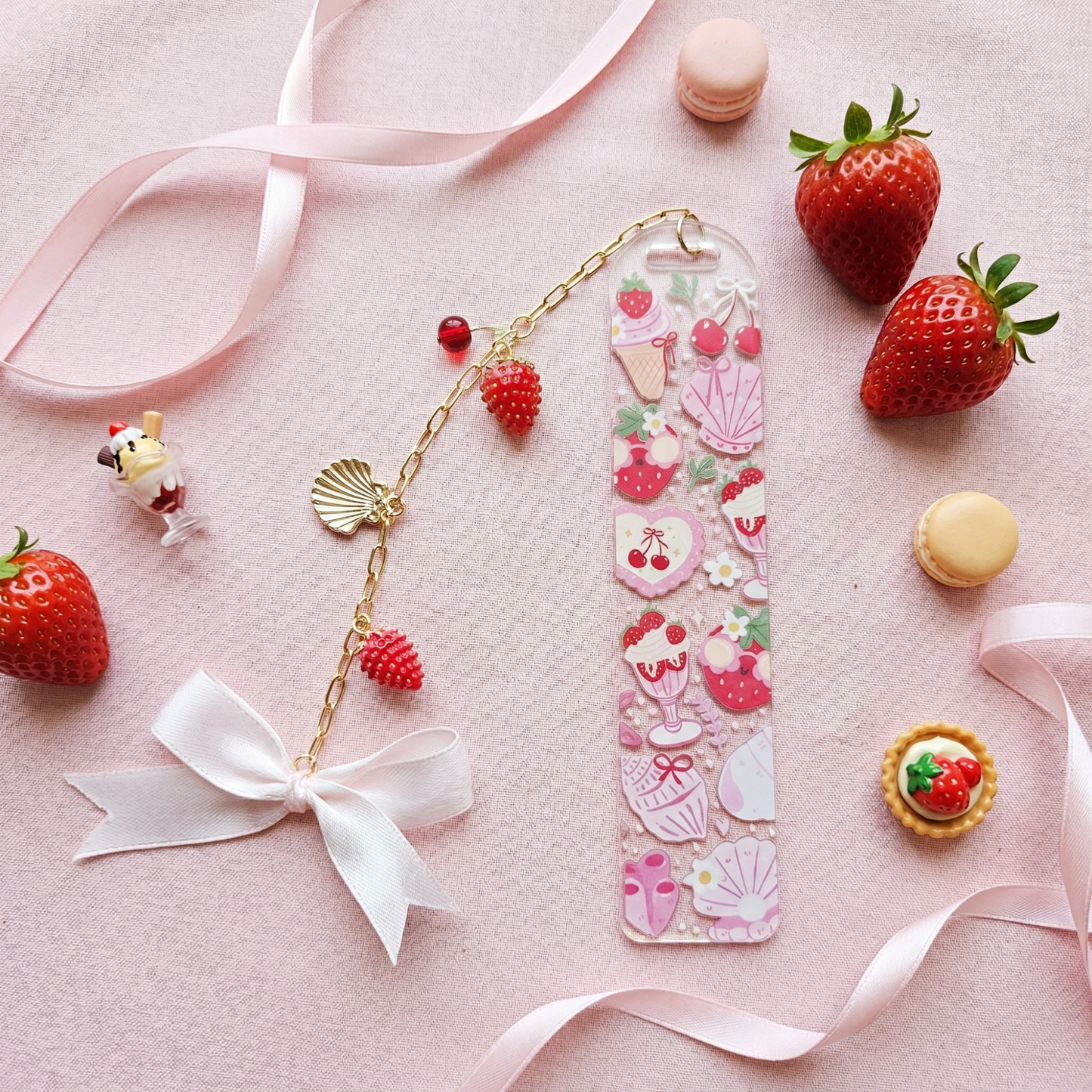 Strawberry Dessert Bookmark