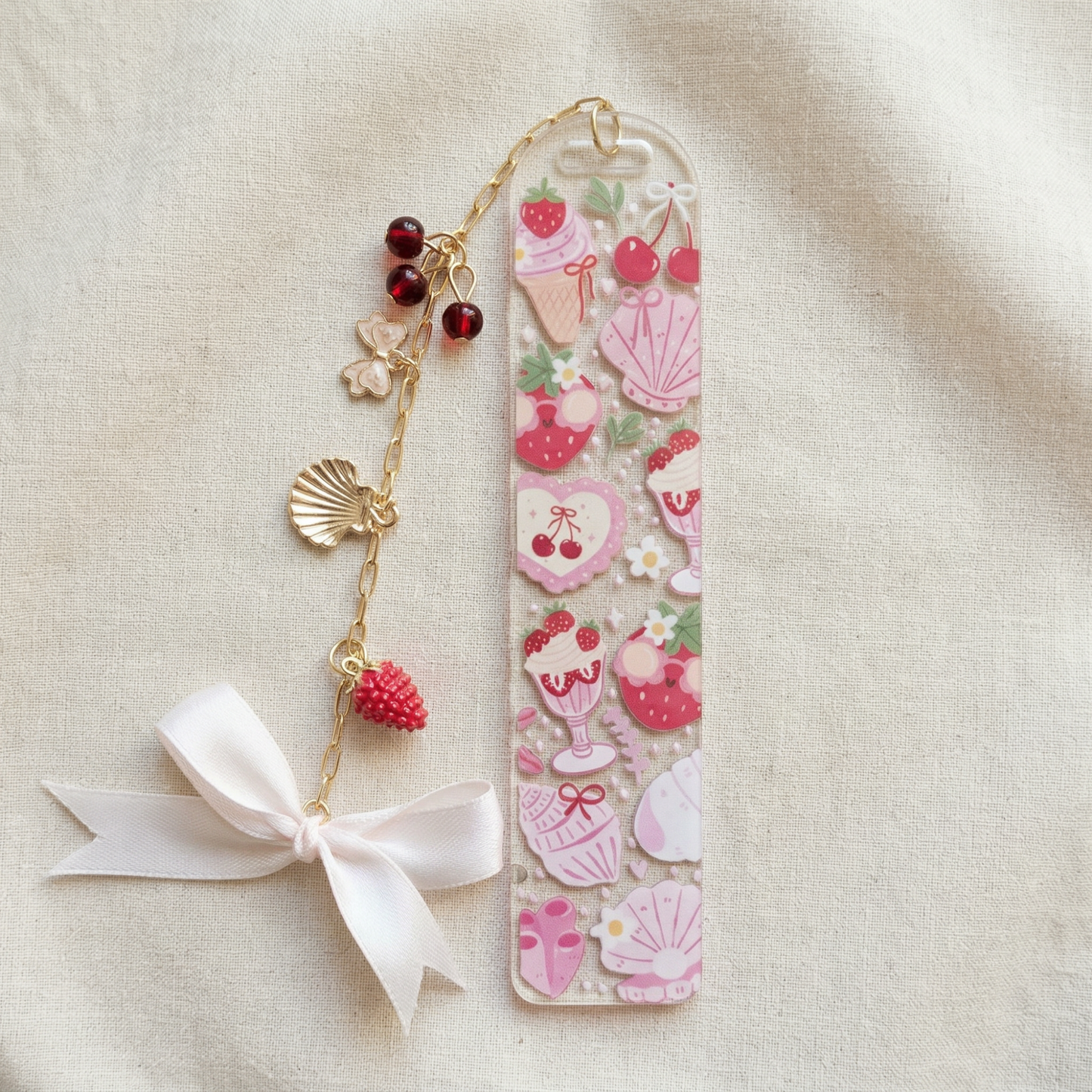 Strawberry Dessert Bookmark