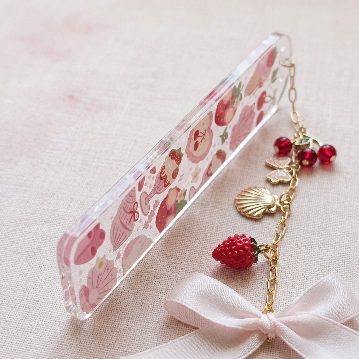 Strawberry Dessert Bookmark