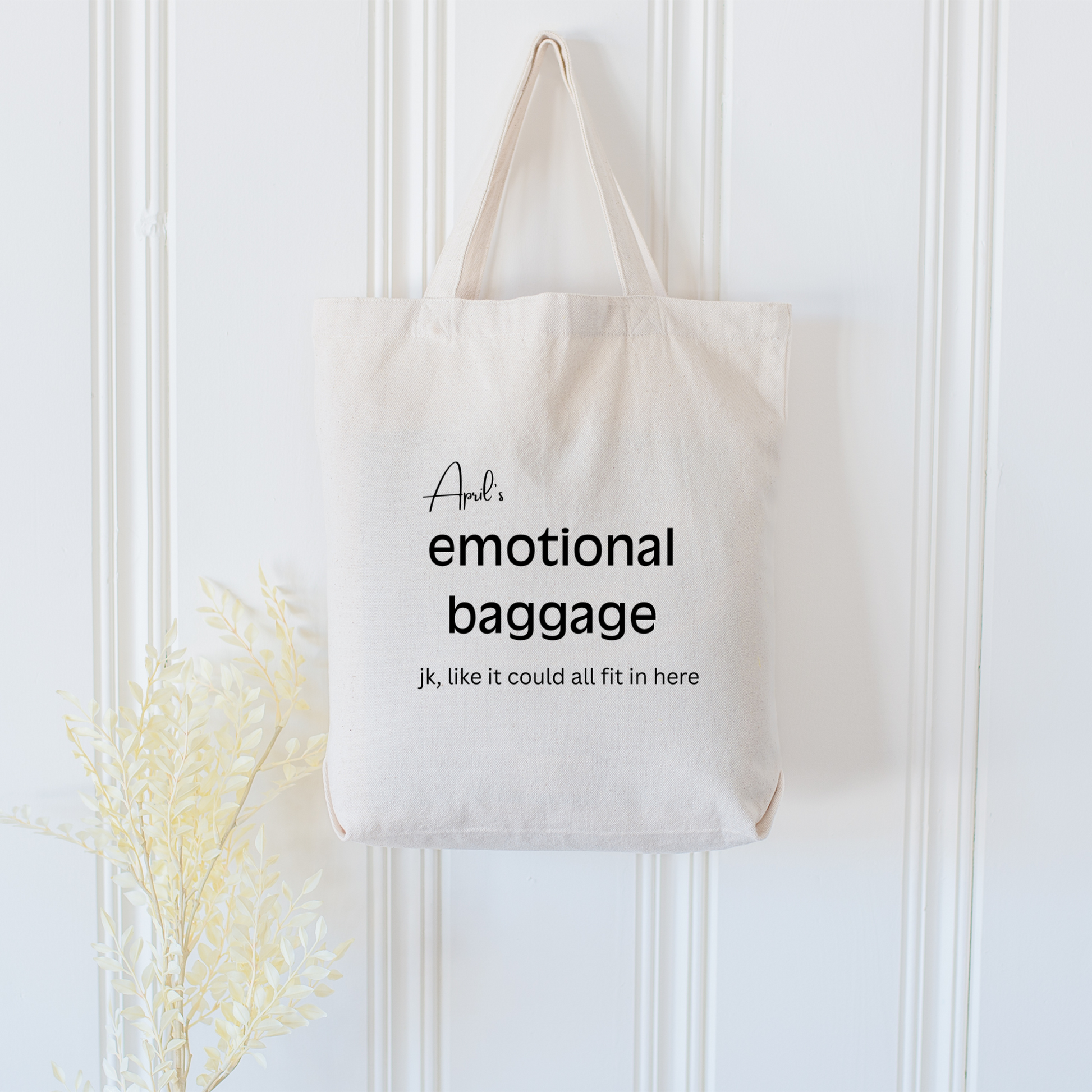 Funny Gifts Emotional Baggage Tote Bag