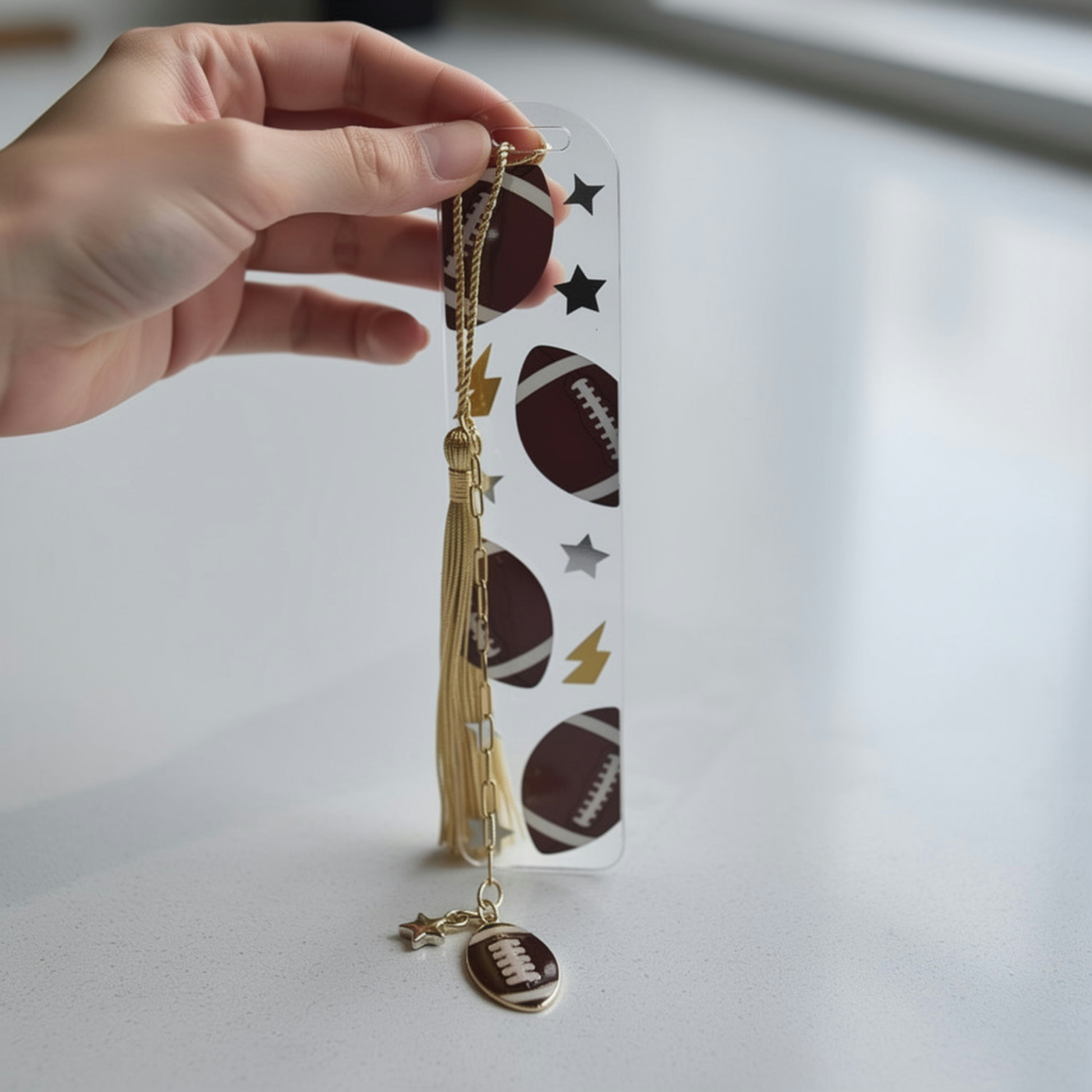 Football Bookmark. Football Lover Bookmark. Football Book Lover Gift. Football Coach Gift. Football Team Gift
