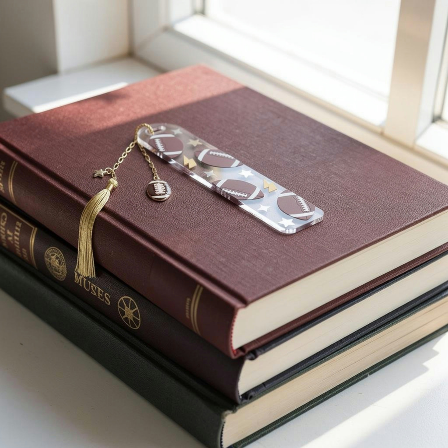 Football Bookmark. Football Lover Bookmark. Football Book Lover Gift. Football Coach Gift. Football Team Gift