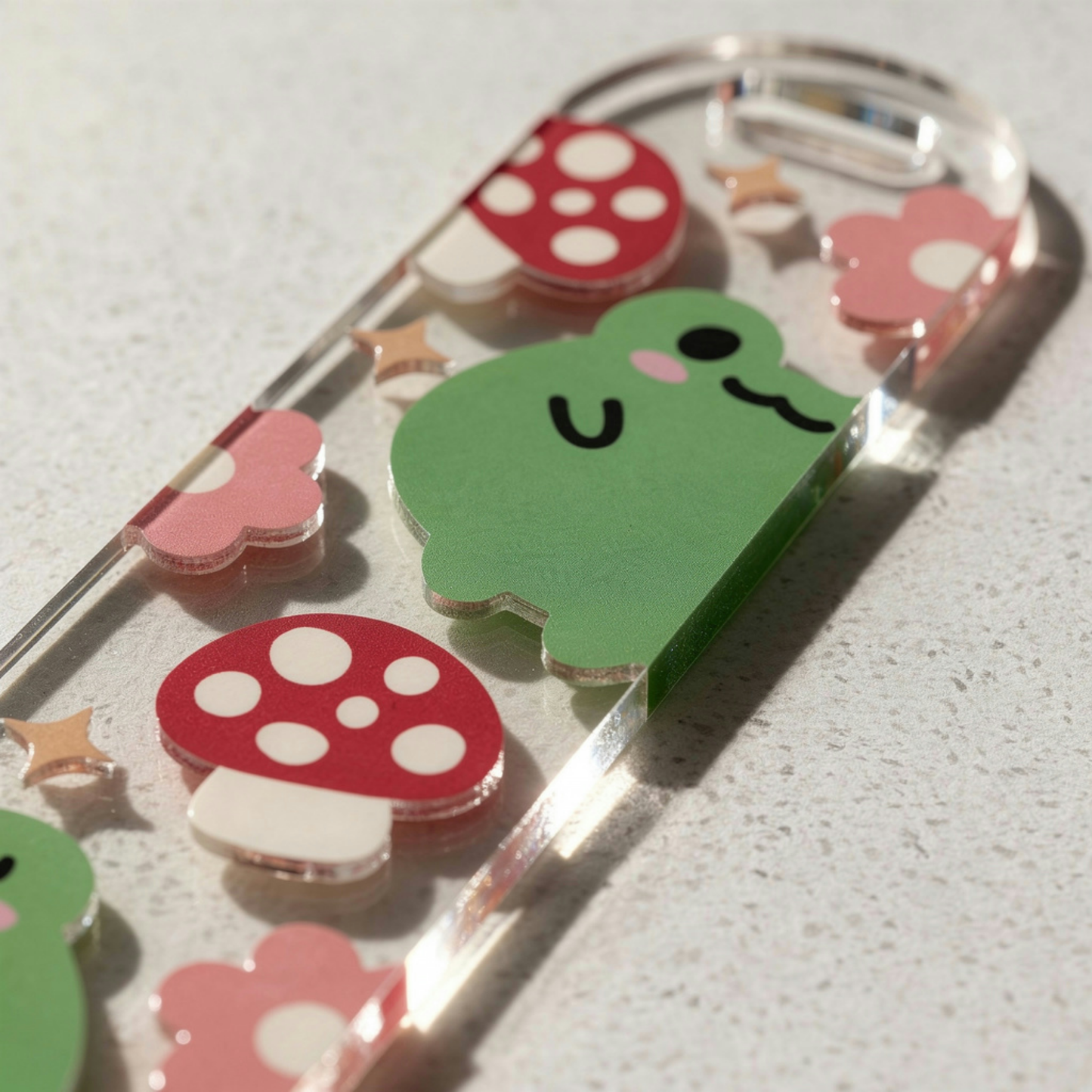 Whimsical Frog Bookmark. Frog Bookmark. Kawaii Frog Bookmark. Frog Lover Bookmark. Frog & Mushroom Bookmark. Frog Lover Gift