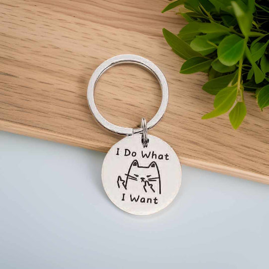 Sassy Cat Keychain