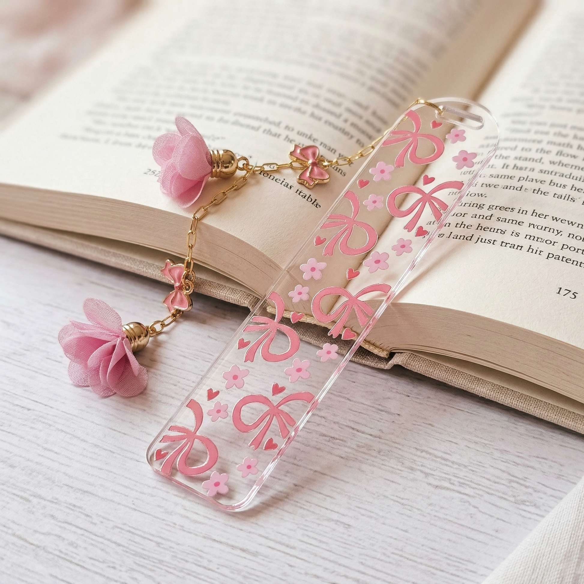 coquette bookmark gift for book lovers