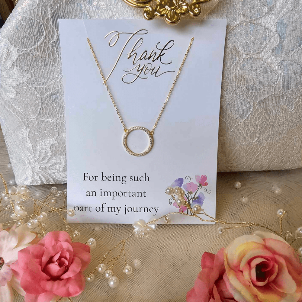 gold circle necklace