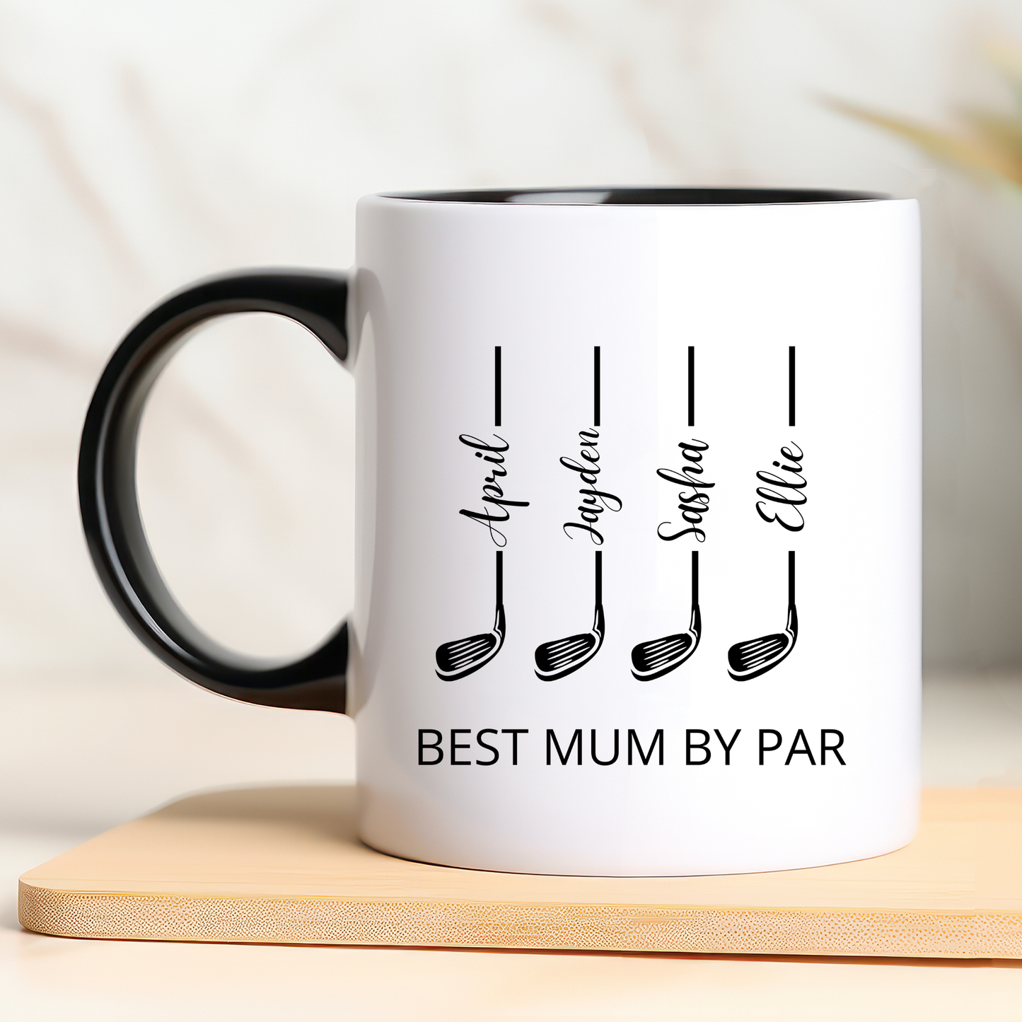 Best Mum by Par Mug. Golfer Mum Mug. Golfer Mum Gift. Custom Gift for Golfer Mum. Personalised Gift for Golfer Mum. Best Mum by Par