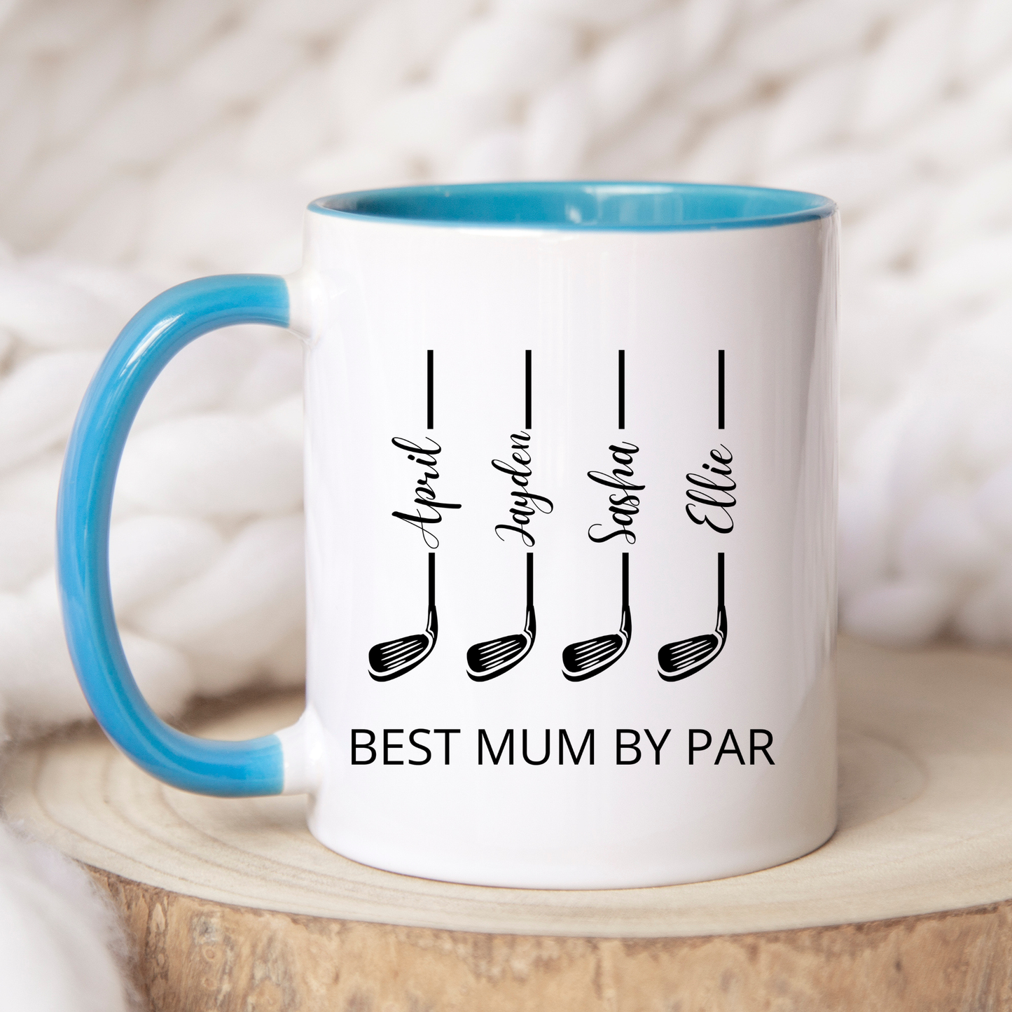 Best Mum by Par Mug. Golfer Mum Mug. Golfer Mum Gift. Custom Gift for Golfer Mum. Personalised Gift for Golfer Mum. Best Mum by Par