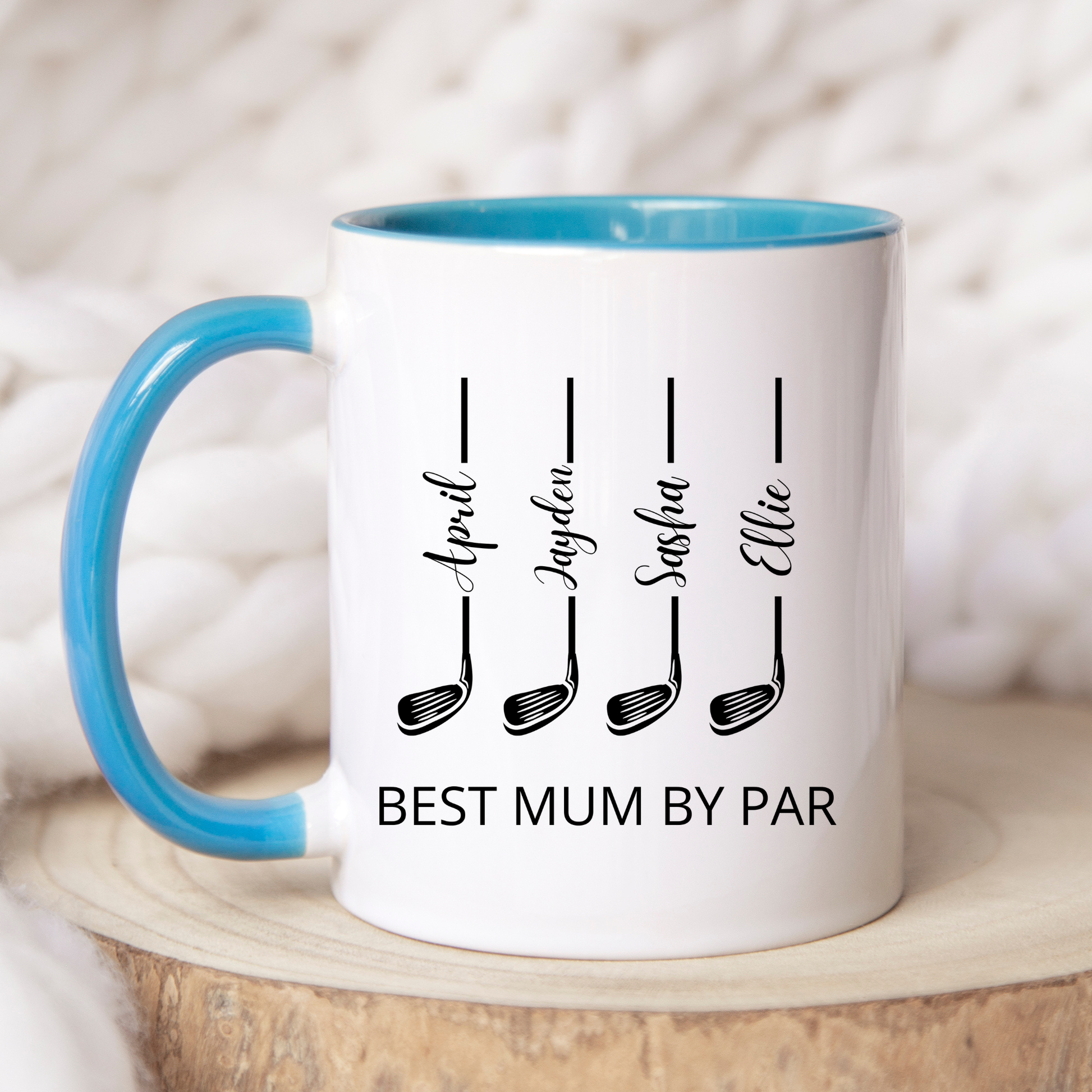 Best Mum by Par Mug. Golfer Mum Mug. Golfer Mum Gift. Custom Gift for Golfer Mum. Personalised Gift for Golfer Mum. Best Mum by Par
