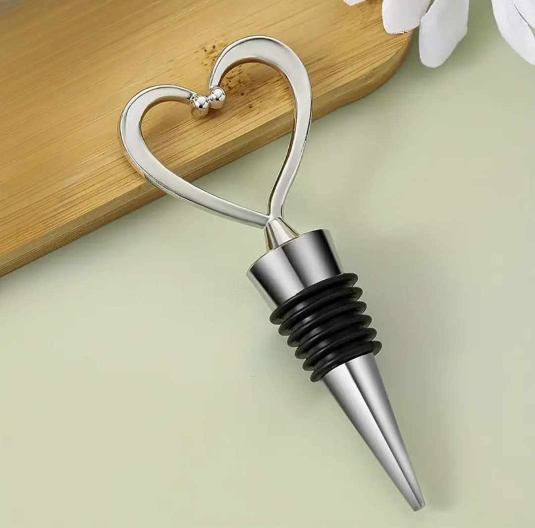 heart shaped wine stopper