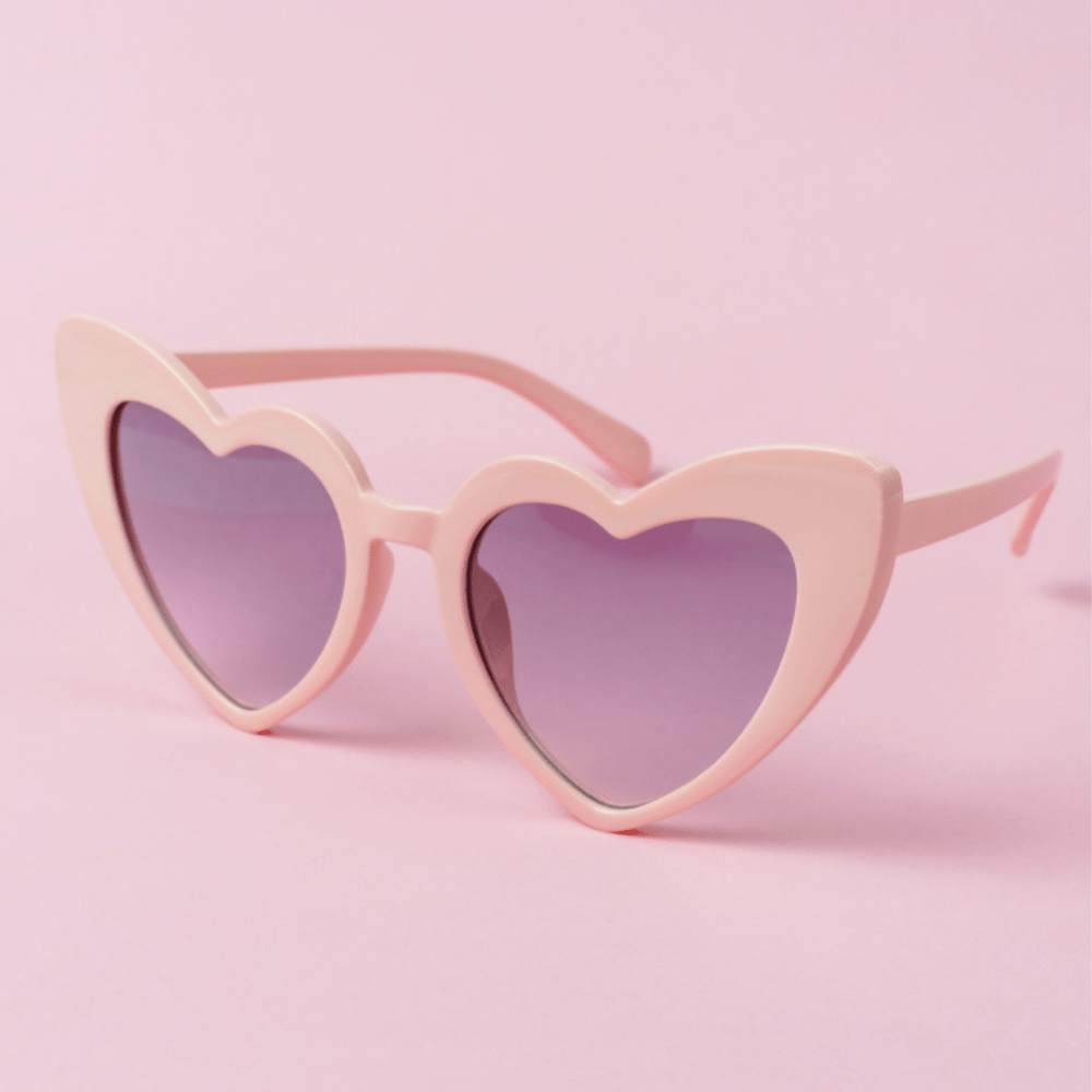 Pink Heart Sunglasses