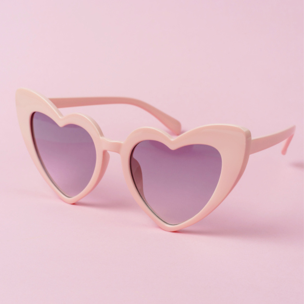 pink heart sunglasses