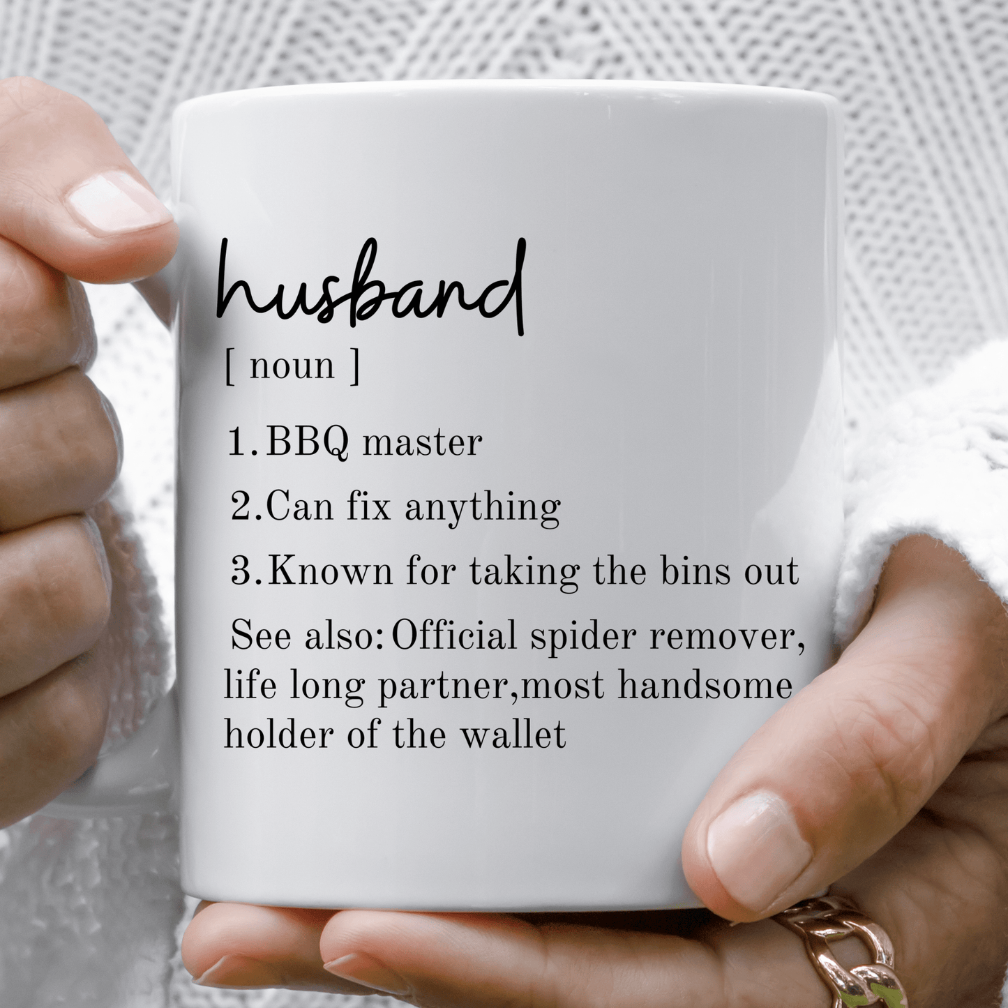 Husband's Personality Traits Mug