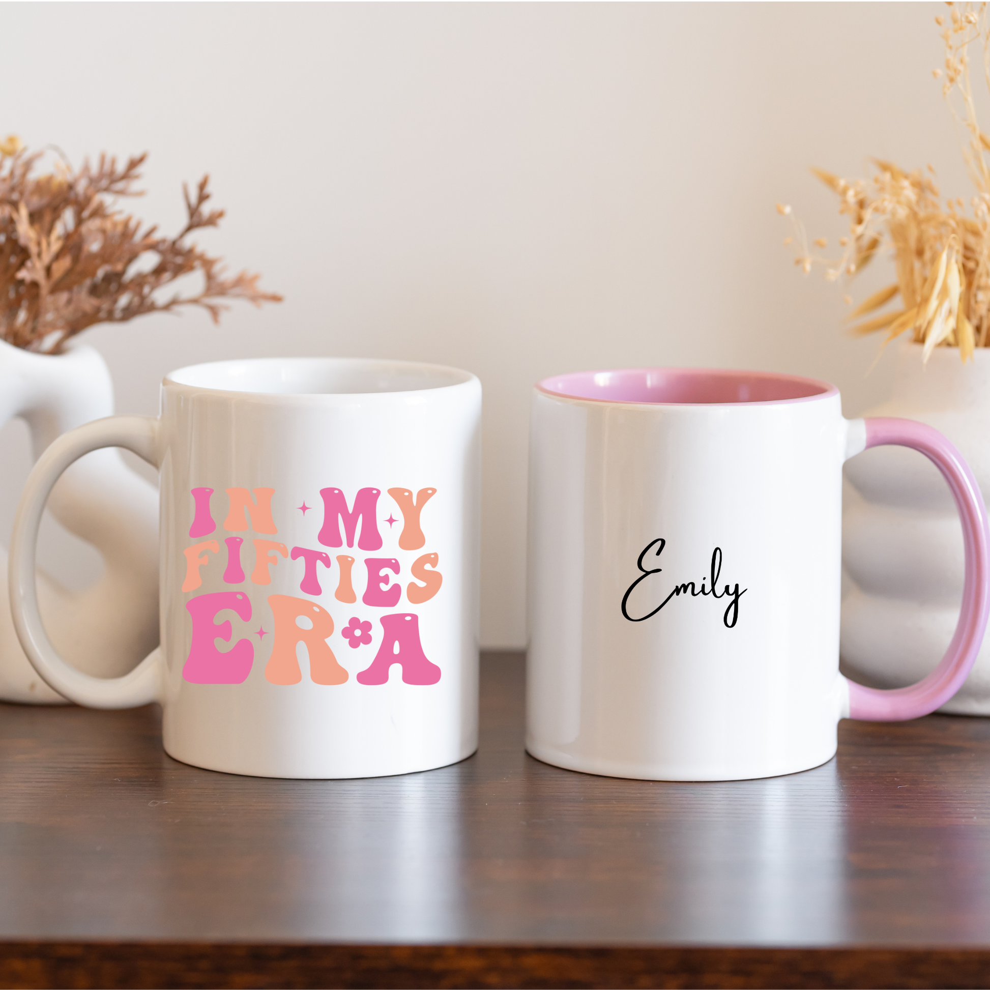 In My Fifties Era Mug. Custom 50's Mug. Personalised 50's Mug. 50th Birthday Gift. Personalised 50th Birthday Gift. Milestone Birthday Gift