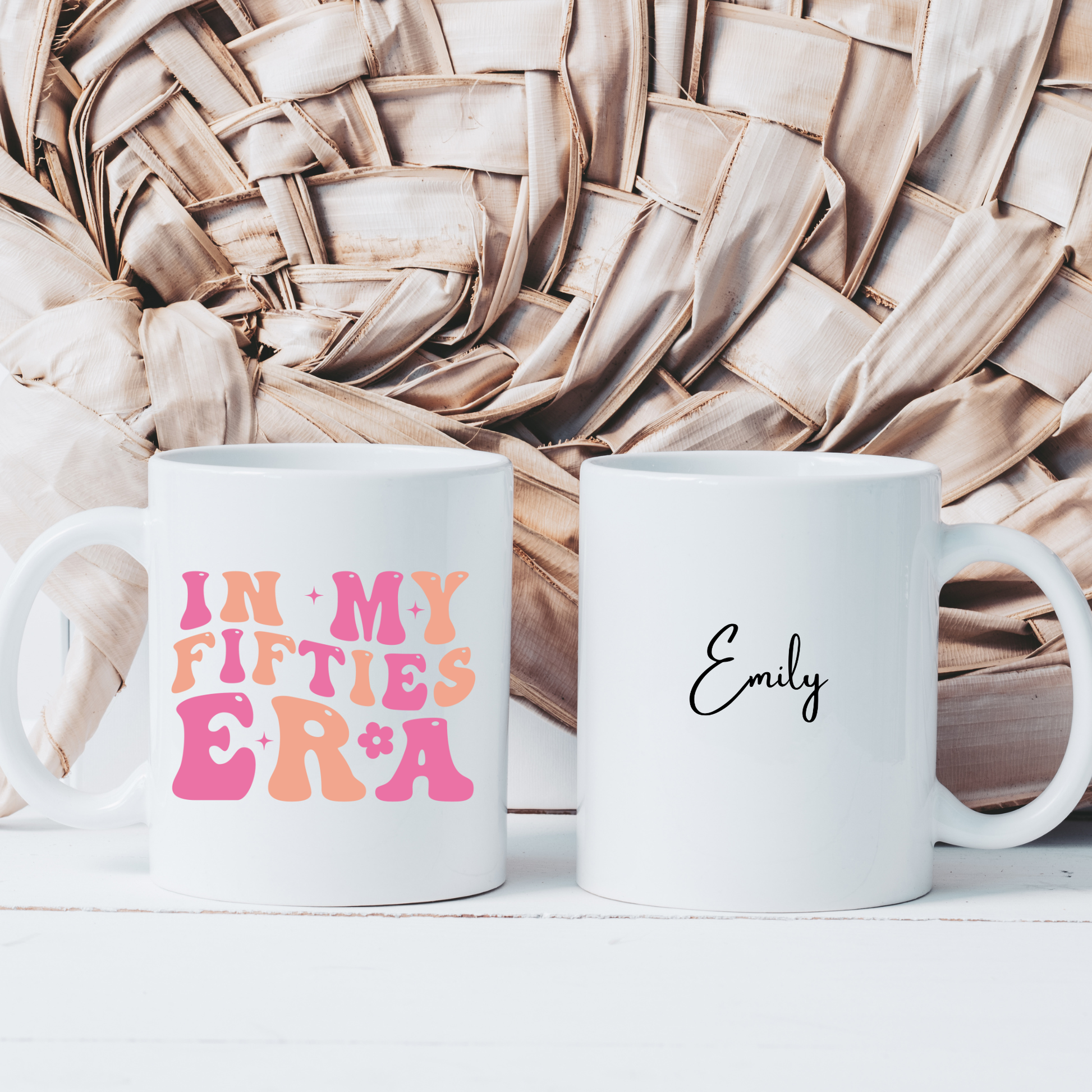 In My Fifties Era Mug. Custom 50's Mug. Personalised 50's Mug. 50th Birthday Gift. Personalised 50th Birthday Gift. Milestone Birthday Gift